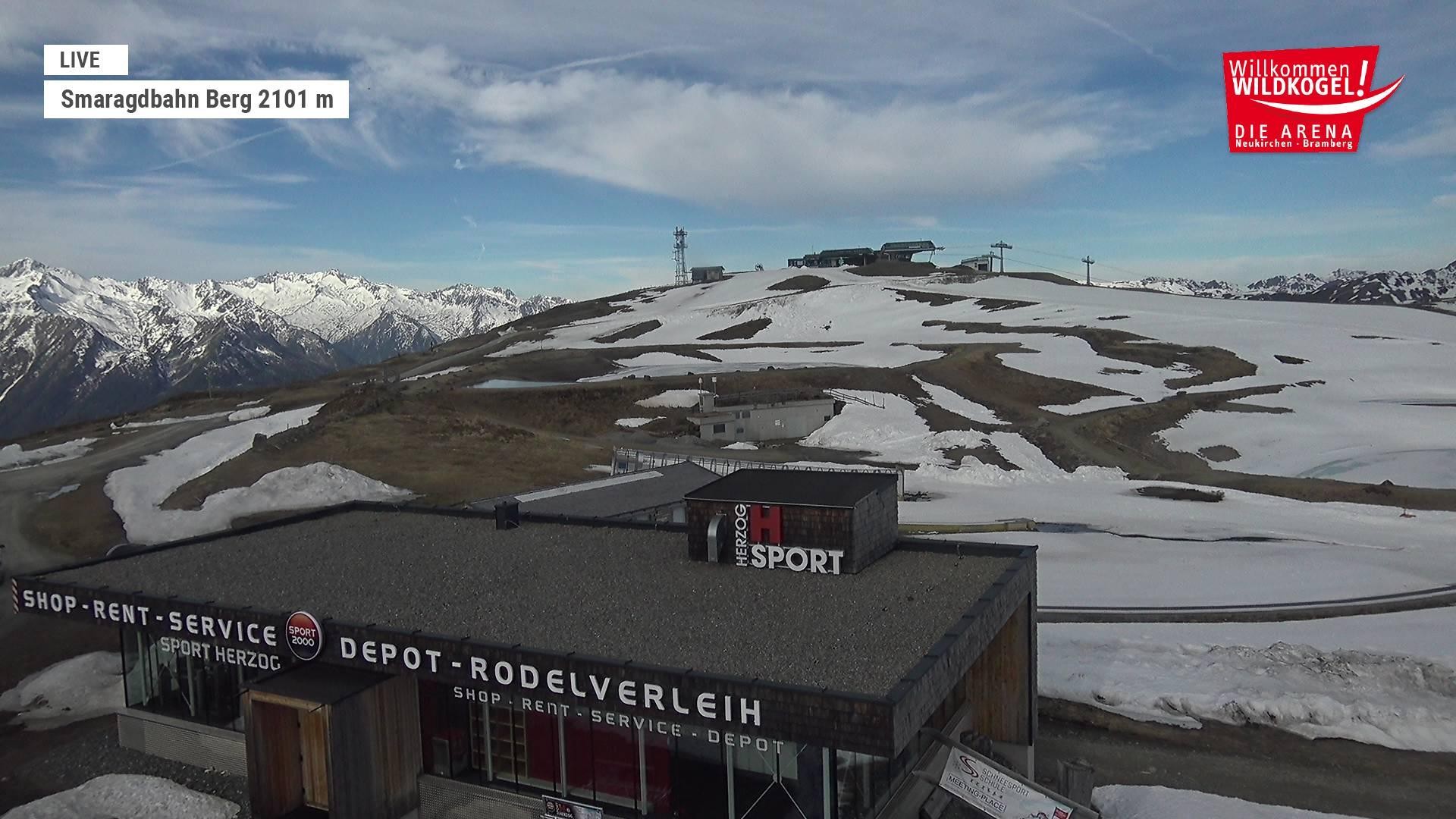 Archiv Foto Webcam Bergstation Smaragdbahn (Wildkogel-Arena)