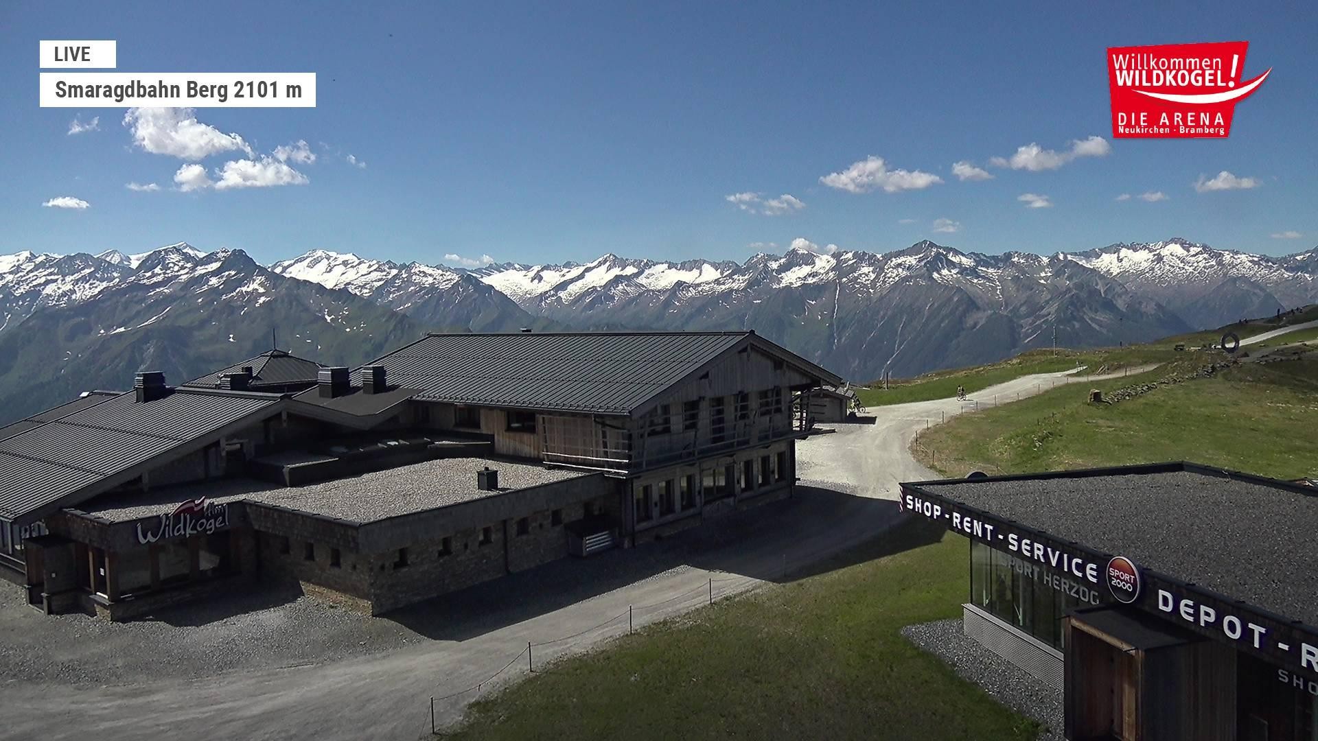 Archiv Foto Webcam Bergstation Smaragdbahn (Wildkogel-Arena)