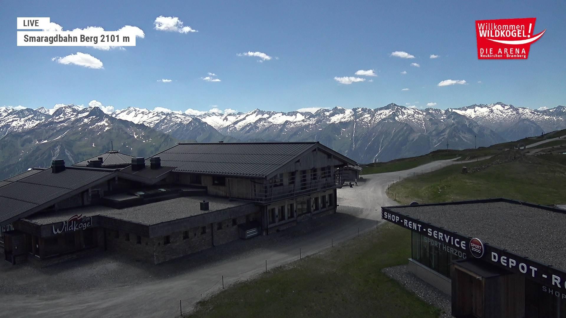 Archiv Foto Webcam Bergstation Smaragdbahn (Wildkogel-Arena)