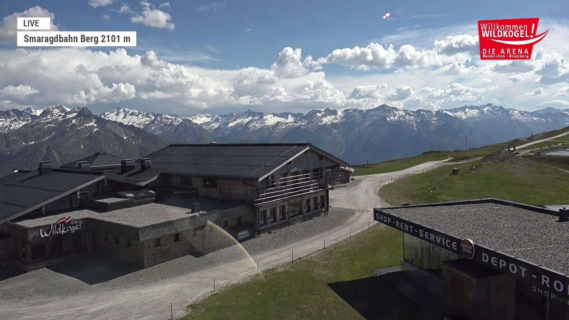 Archiv Foto Webcam Bergstation Smaragdbahn (Wildkogel-Arena)