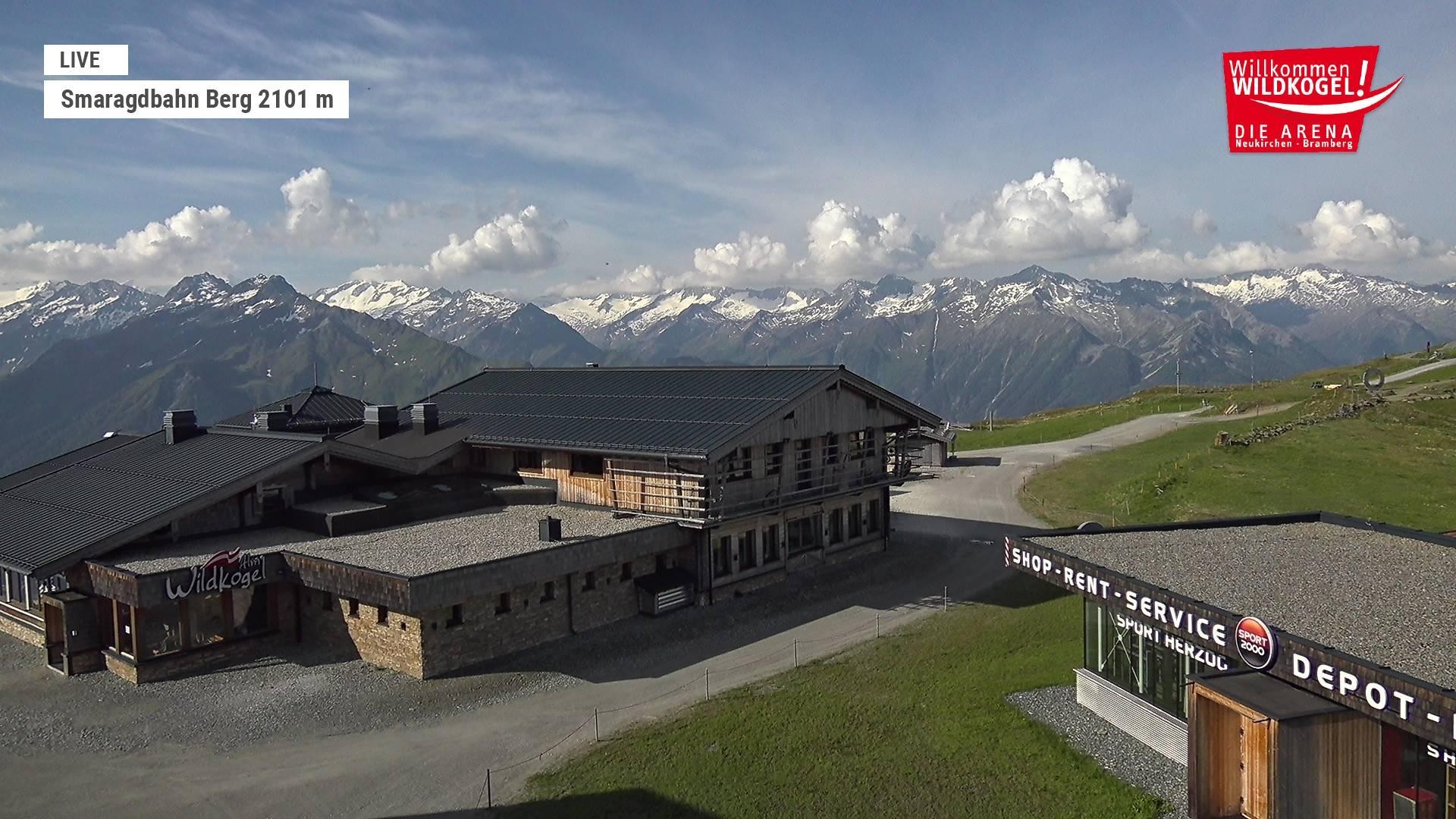 Archiv Foto Webcam Bergstation Smaragdbahn (Wildkogel-Arena)