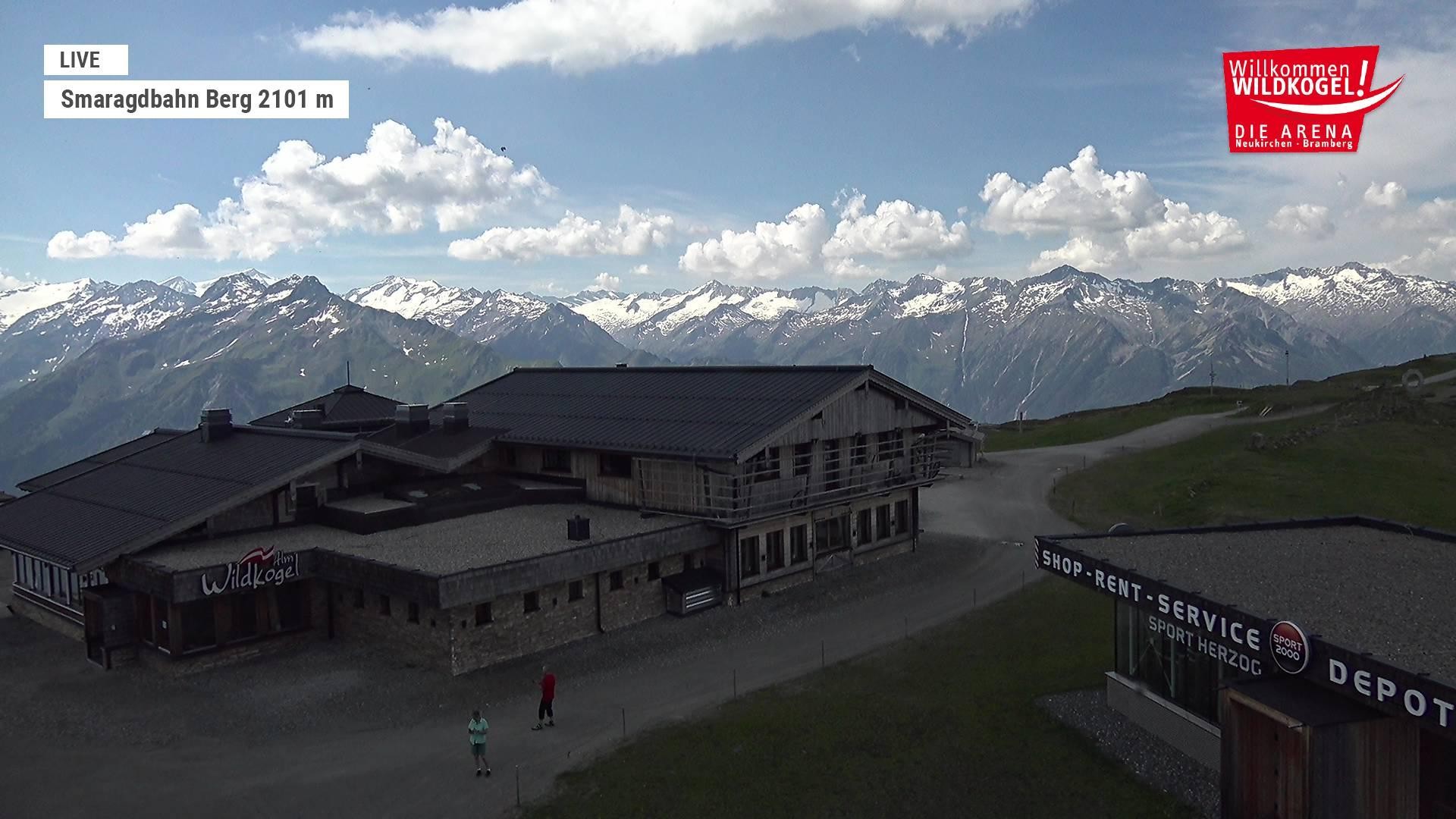 Archiv Foto Webcam Bergstation Smaragdbahn (Wildkogel-Arena)