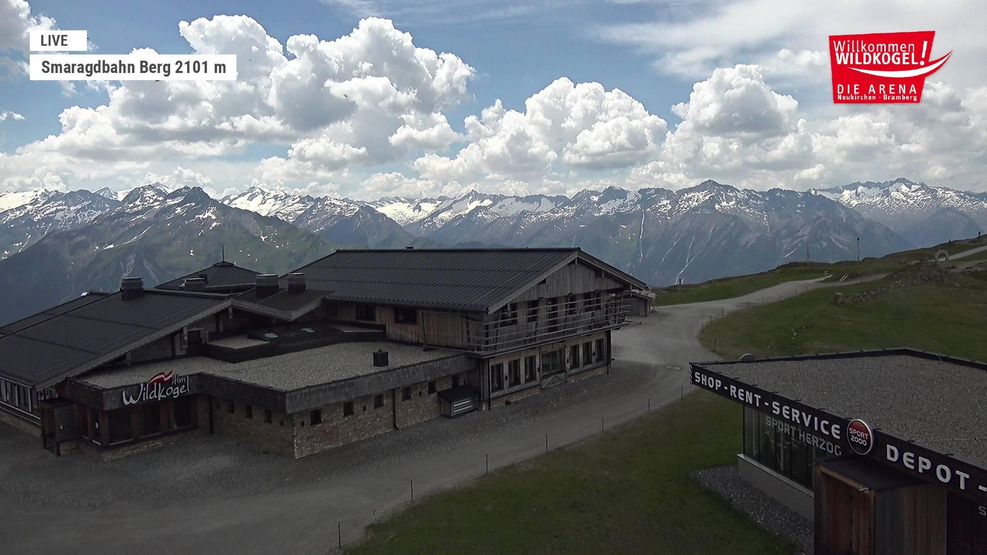Archiv Foto Webcam Bergstation Smaragdbahn (Wildkogel-Arena)