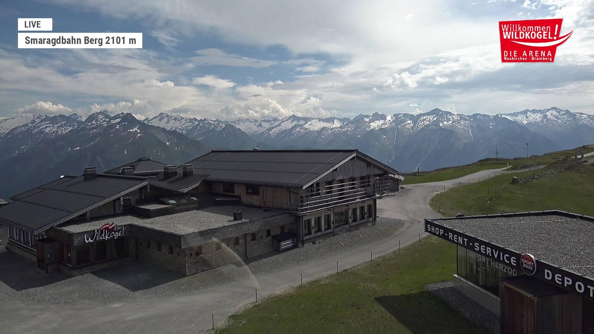 Archiv Foto Webcam Bergstation Smaragdbahn (Wildkogel-Arena)