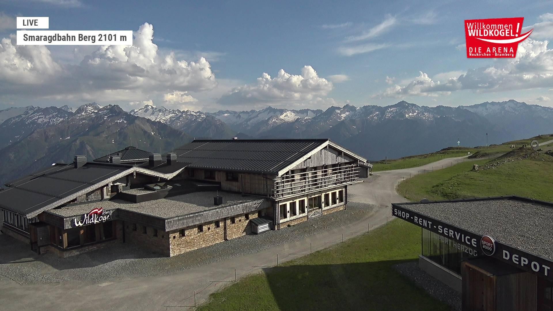 Archiv Foto Webcam Bergstation Smaragdbahn (Wildkogel-Arena)