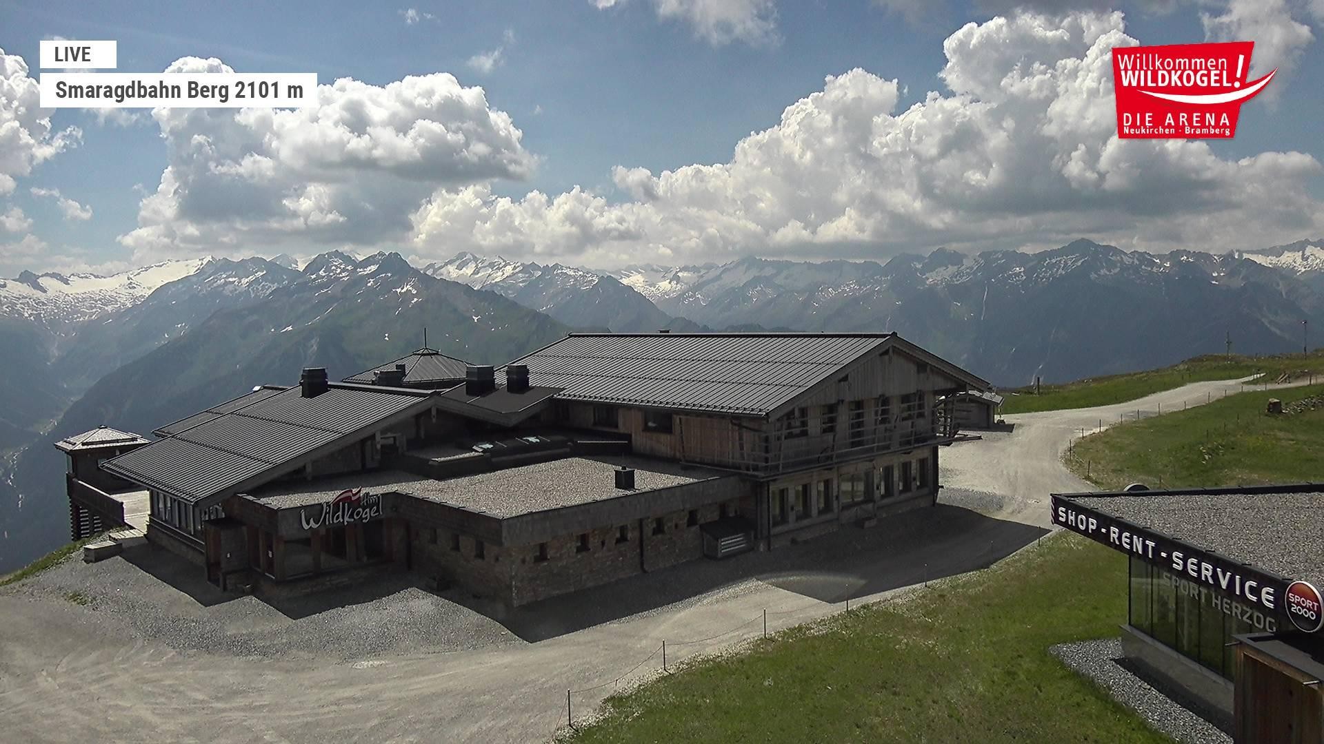 Archiv Foto Webcam Bergstation Smaragdbahn (Wildkogel-Arena)