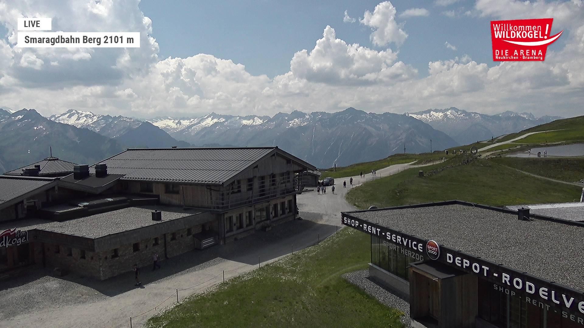 Archiv Foto Webcam Bergstation Smaragdbahn (Wildkogel-Arena)