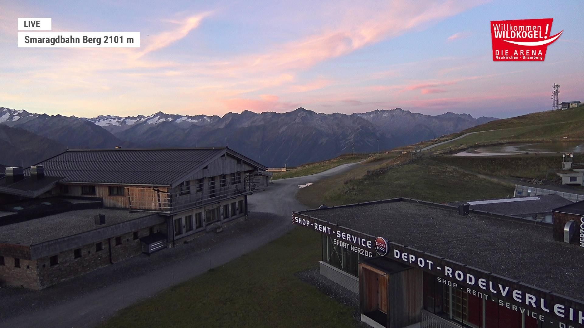 Archiv Foto Webcam Bergstation Smaragdbahn (Wildkogel-Arena)