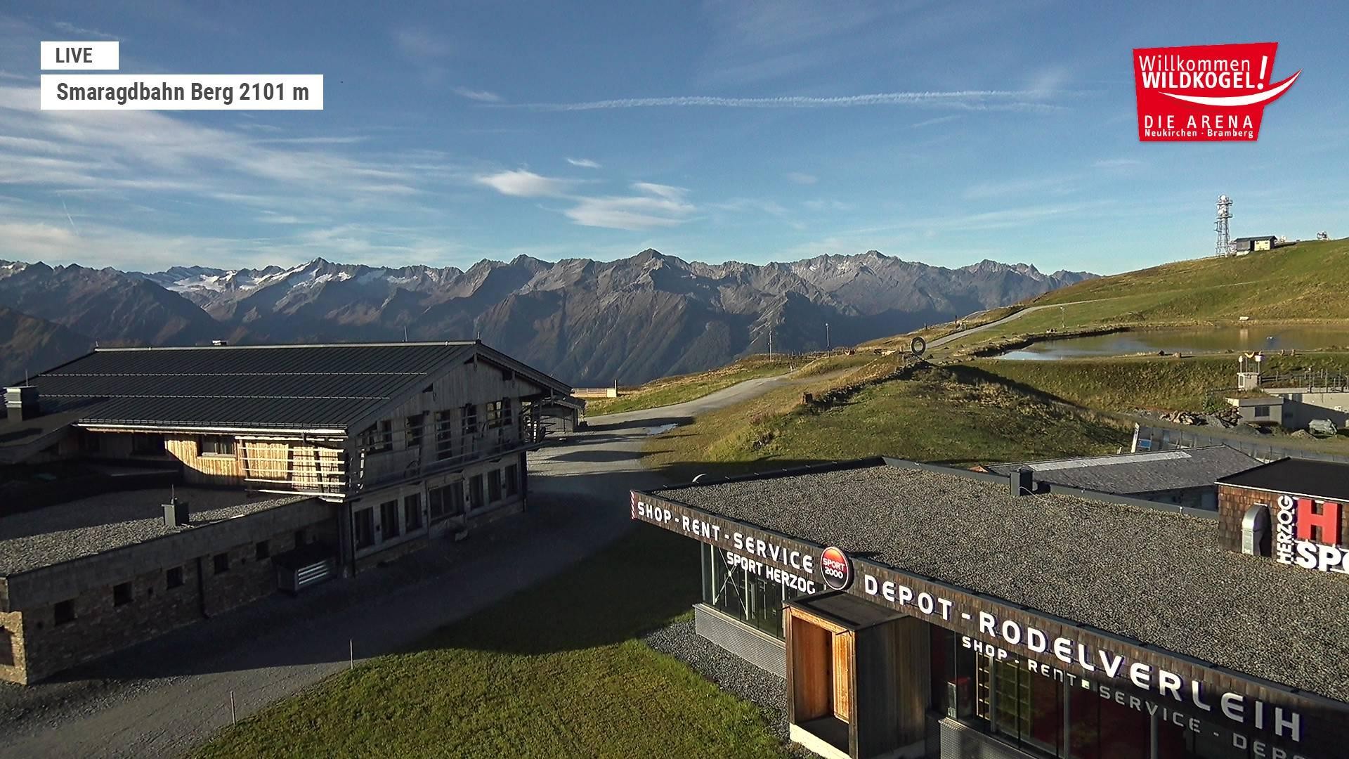 Archiv Foto Webcam Bergstation Smaragdbahn (Wildkogel-Arena)
