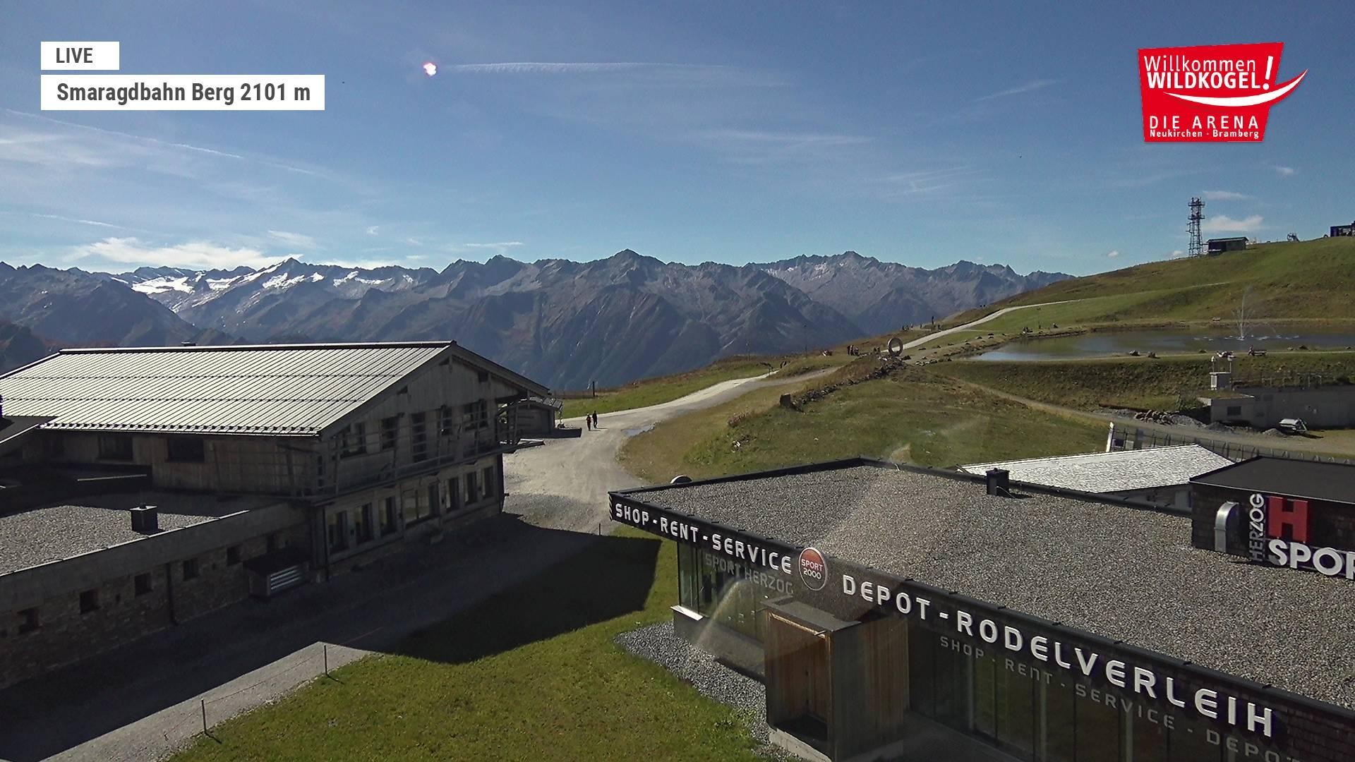 Archiv Foto Webcam Bergstation Smaragdbahn (Wildkogel-Arena)