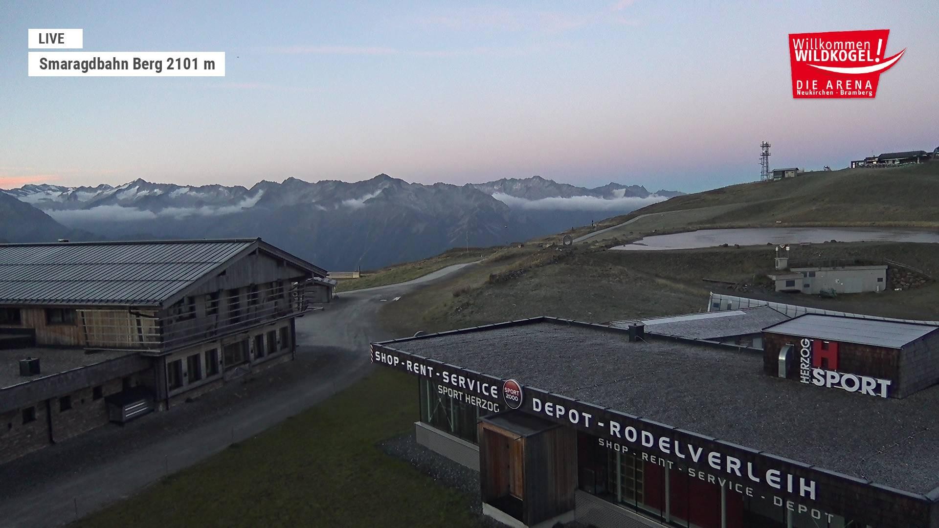 Archiv Foto Webcam Bergstation Smaragdbahn (Wildkogel-Arena)
