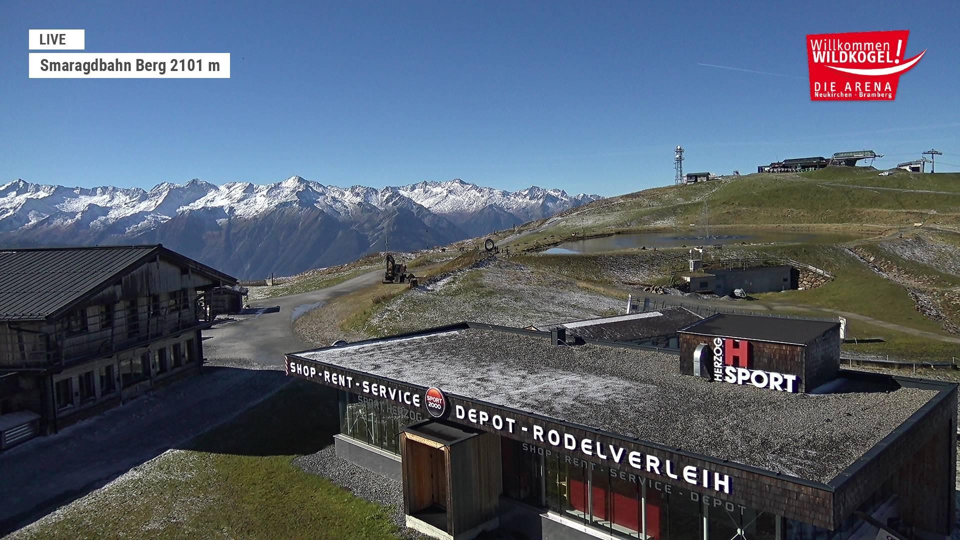 Archiv Foto Webcam Bergstation Smaragdbahn (Wildkogel-Arena)
