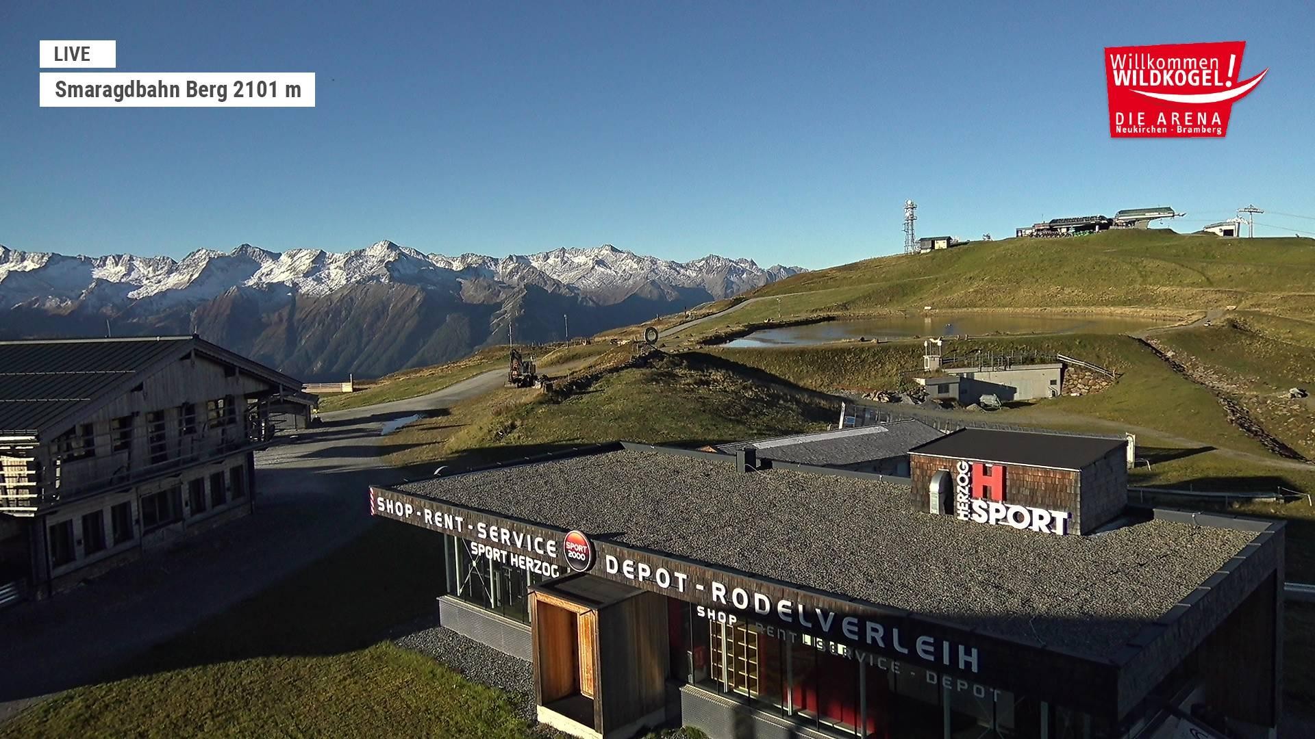 Archiv Foto Webcam Bergstation Smaragdbahn (Wildkogel-Arena)