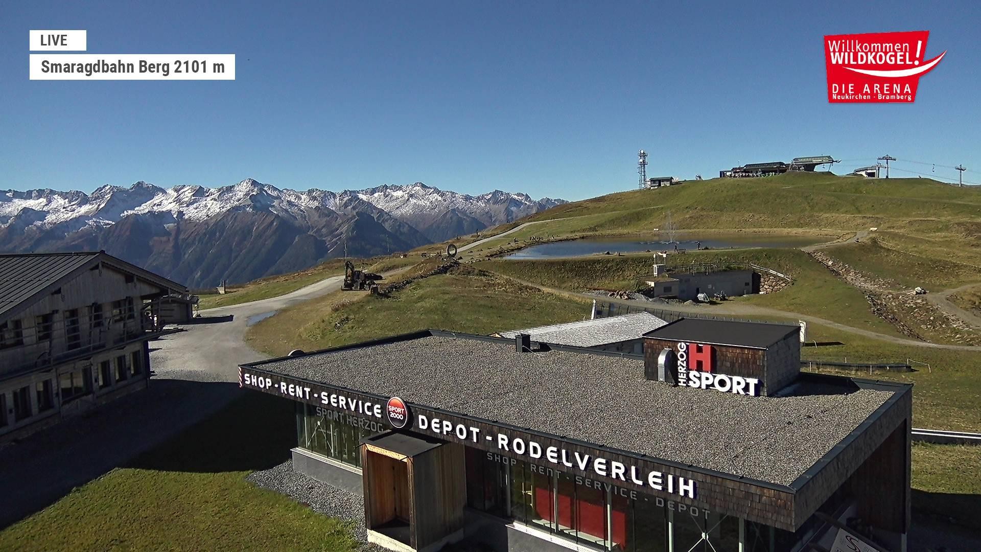 Archiv Foto Webcam Bergstation Smaragdbahn (Wildkogel-Arena)