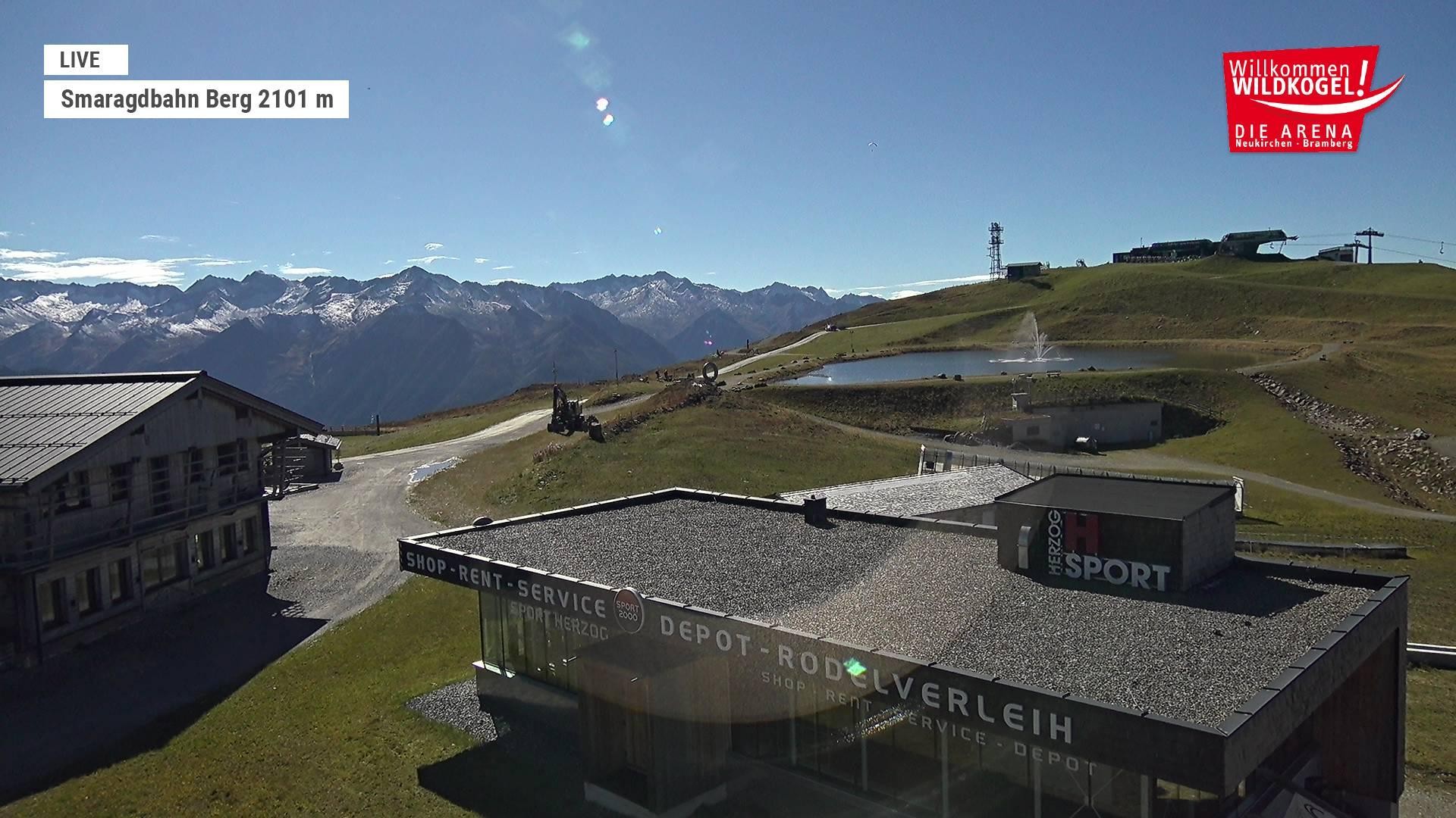 Archiv Foto Webcam Bergstation Smaragdbahn (Wildkogel-Arena)