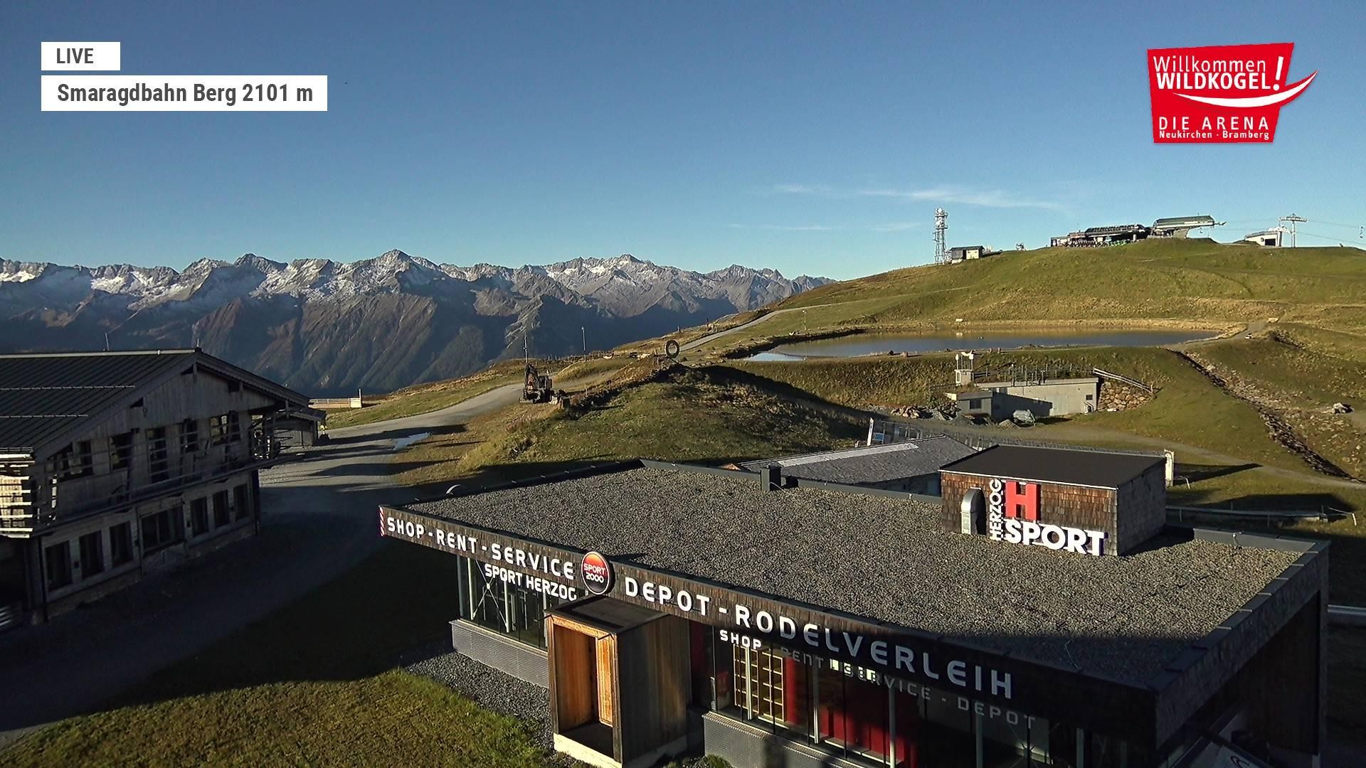 Archiv Foto Webcam Bergstation Smaragdbahn (Wildkogel-Arena)