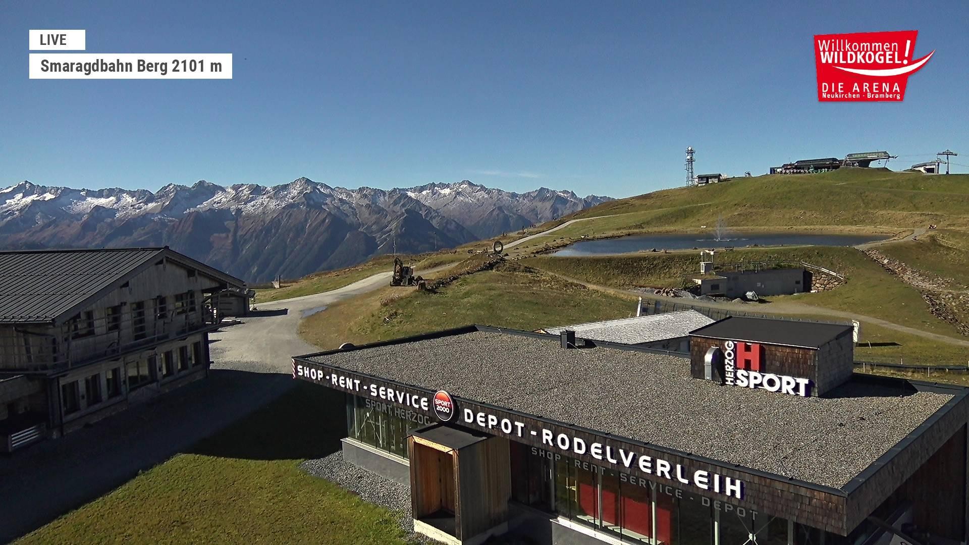 Archiv Foto Webcam Bergstation Smaragdbahn (Wildkogel-Arena)