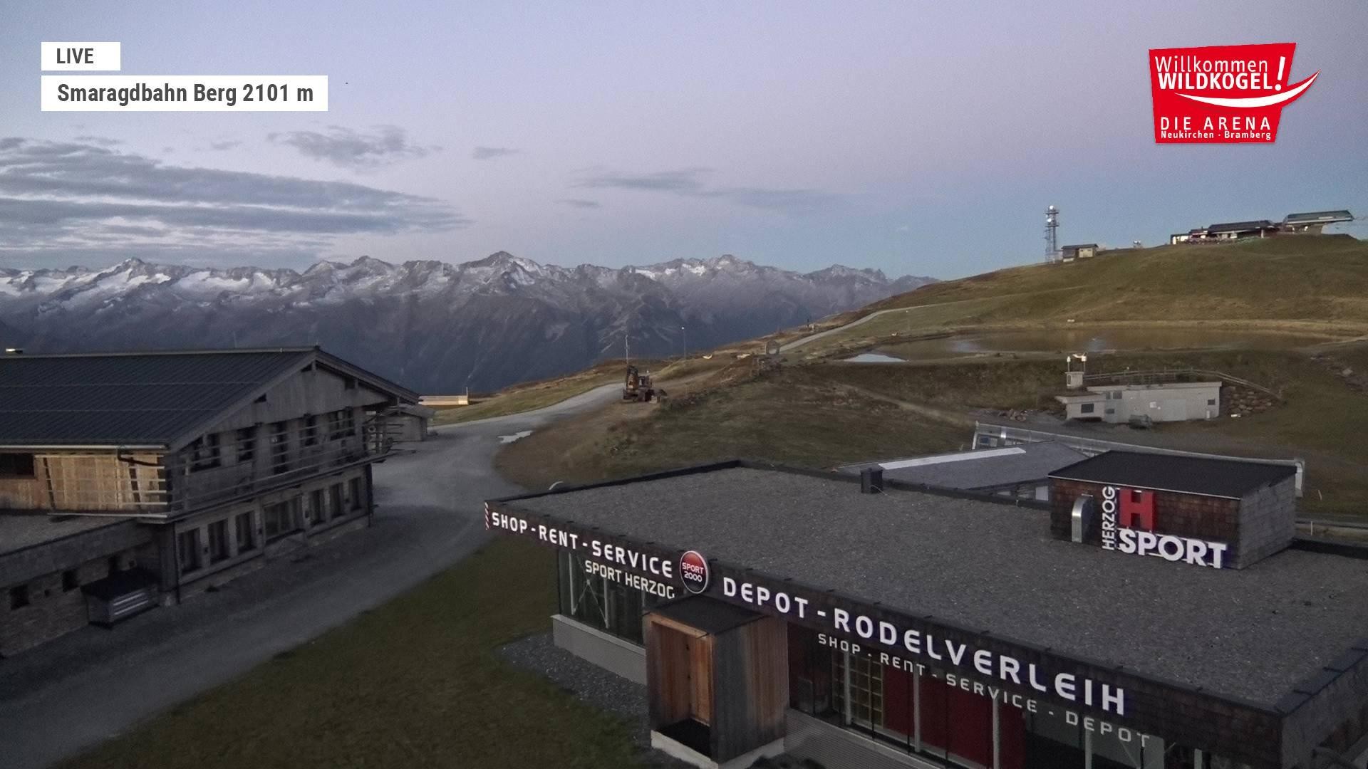 Archiv Foto Webcam Bergstation Smaragdbahn (Wildkogel-Arena)