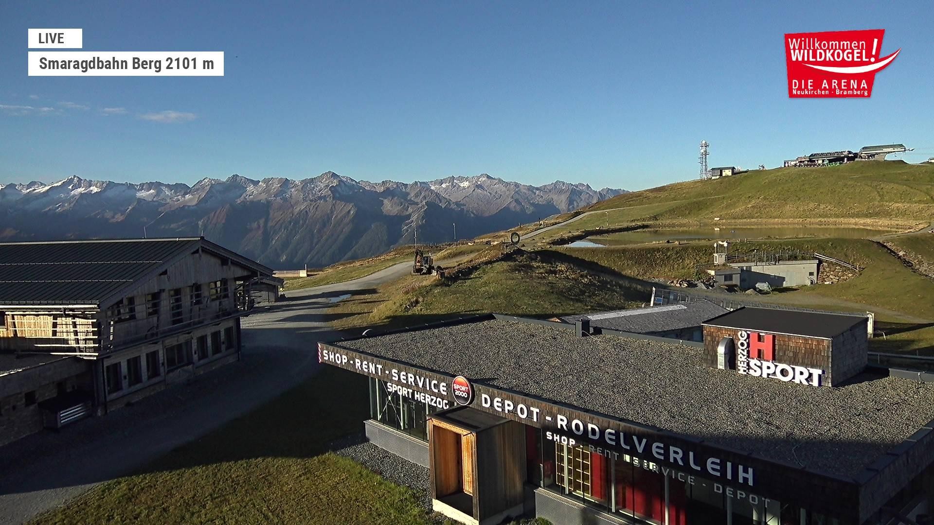 Archiv Foto Webcam Bergstation Smaragdbahn (Wildkogel-Arena)