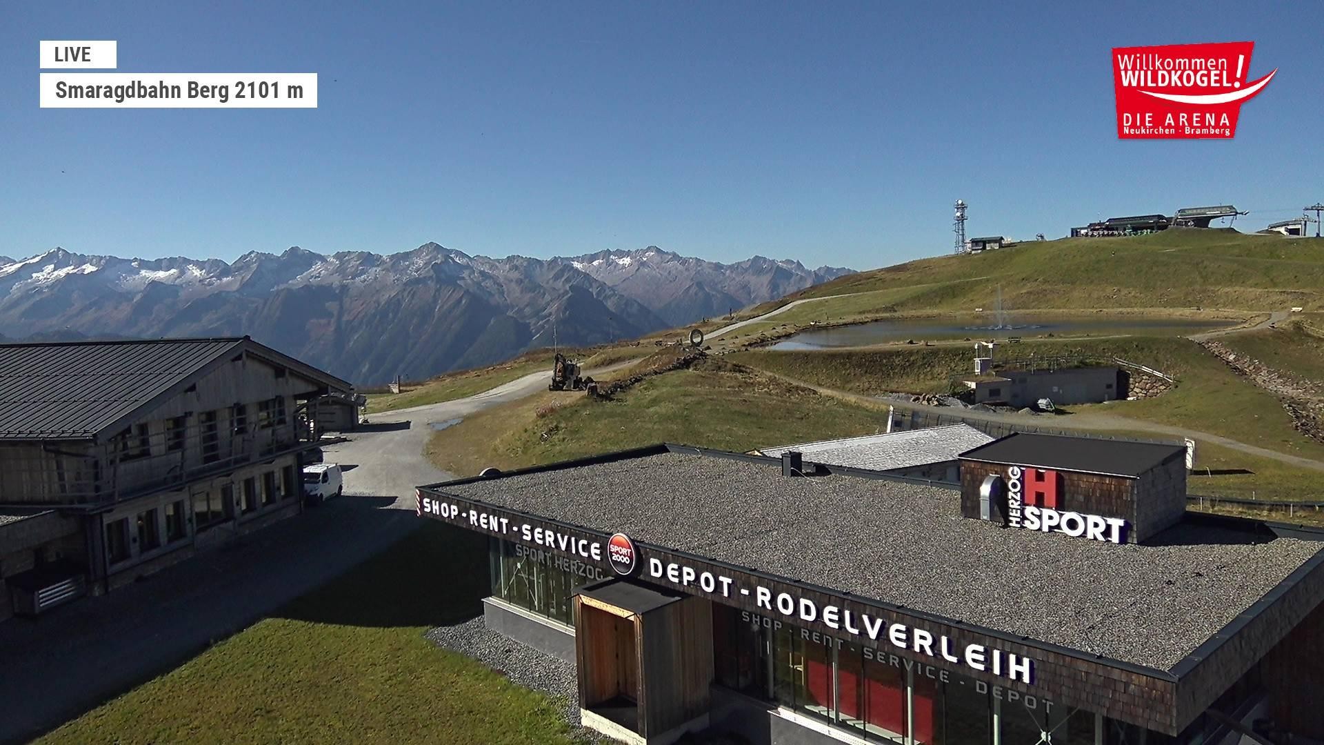Archiv Foto Webcam Bergstation Smaragdbahn (Wildkogel-Arena)