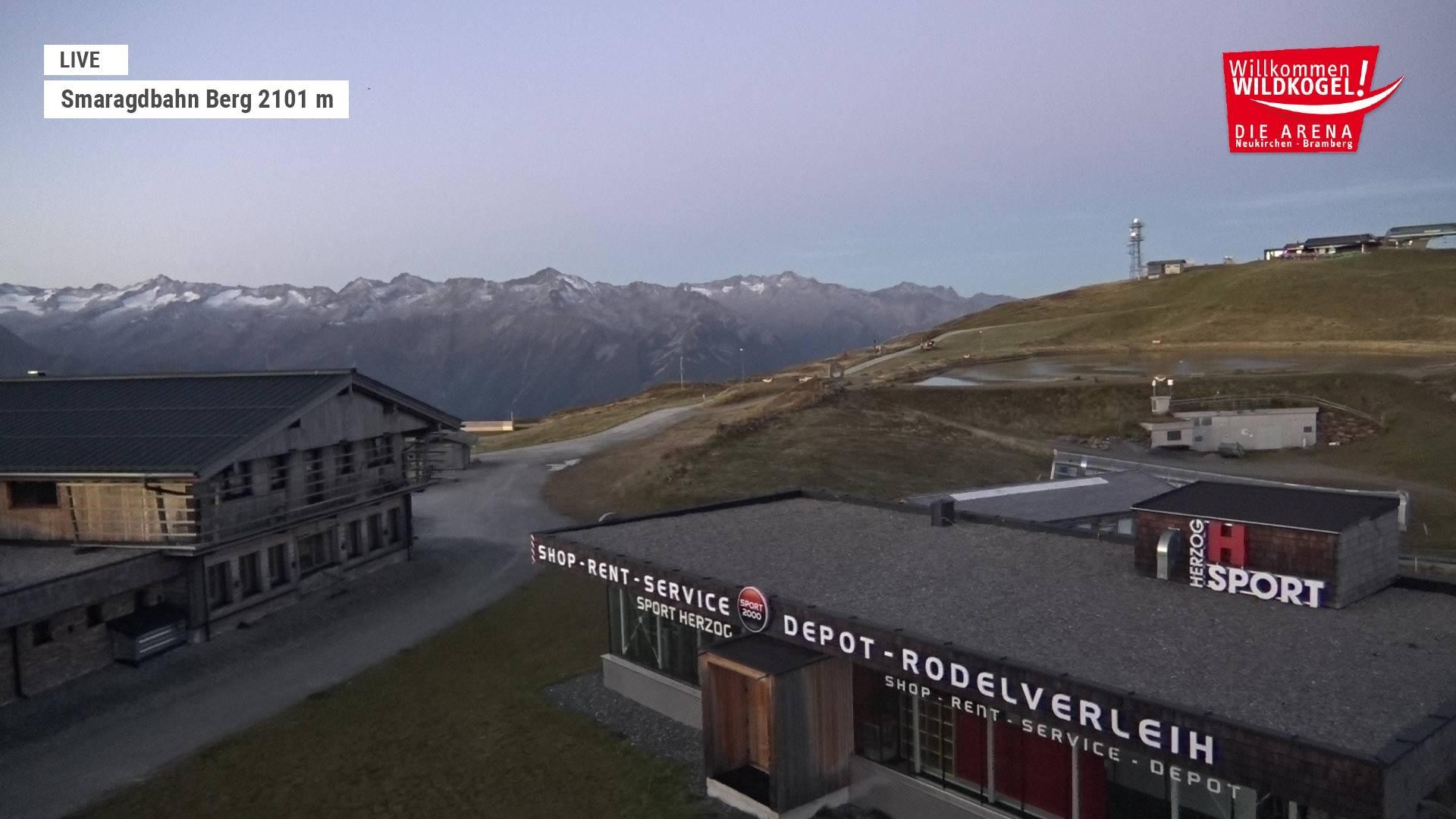 Archiv Foto Webcam Bergstation Smaragdbahn (Wildkogel-Arena)