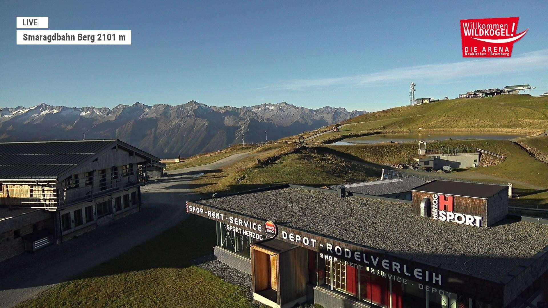 Archiv Foto Webcam Bergstation Smaragdbahn (Wildkogel-Arena)