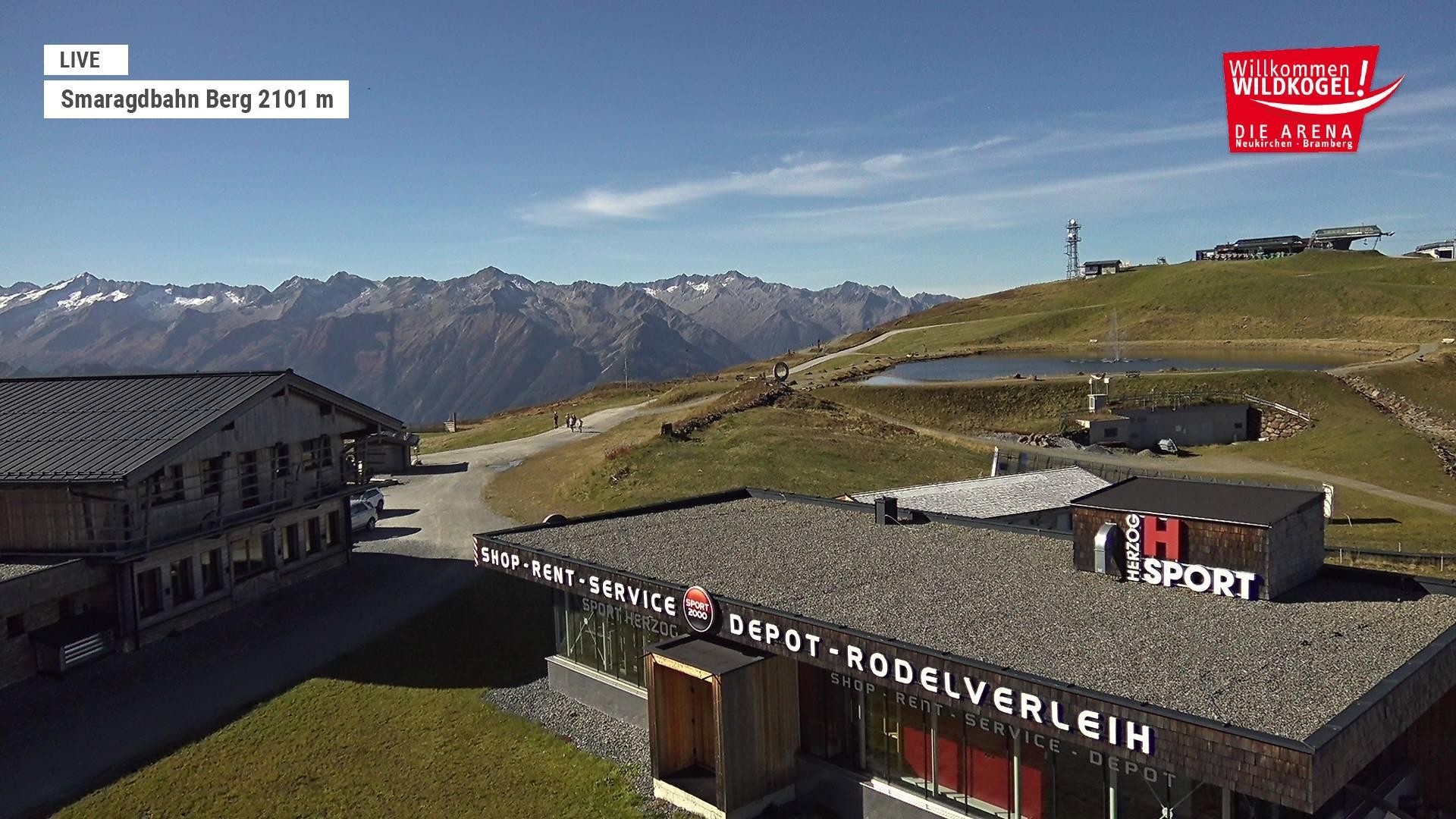 Archiv Foto Webcam Bergstation Smaragdbahn (Wildkogel-Arena)