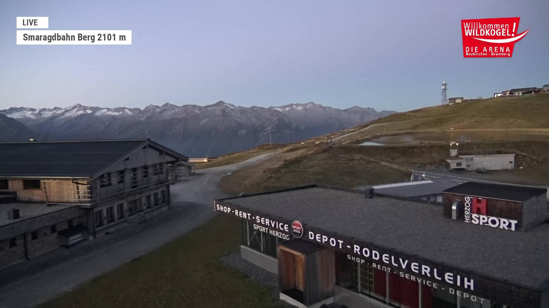 Archiv Foto Webcam Bergstation Smaragdbahn (Wildkogel-Arena)
