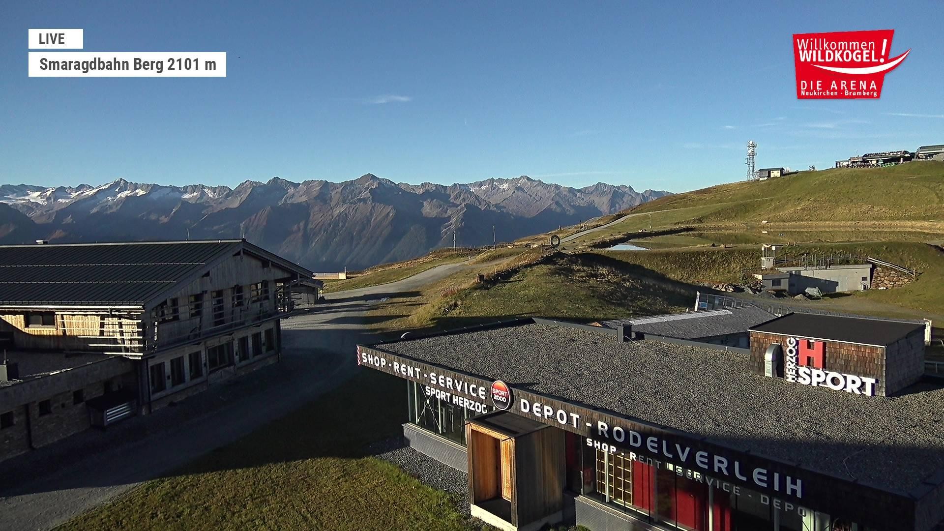 Archiv Foto Webcam Bergstation Smaragdbahn (Wildkogel-Arena)