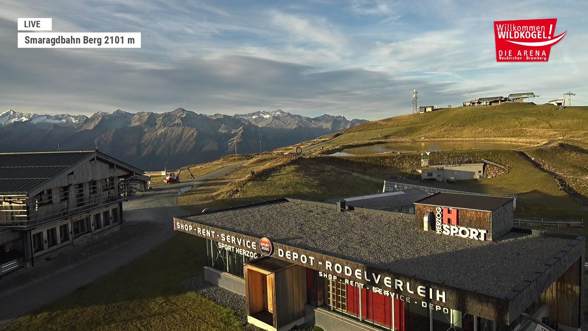 Archiv Foto Webcam Bergstation Smaragdbahn (Wildkogel-Arena)