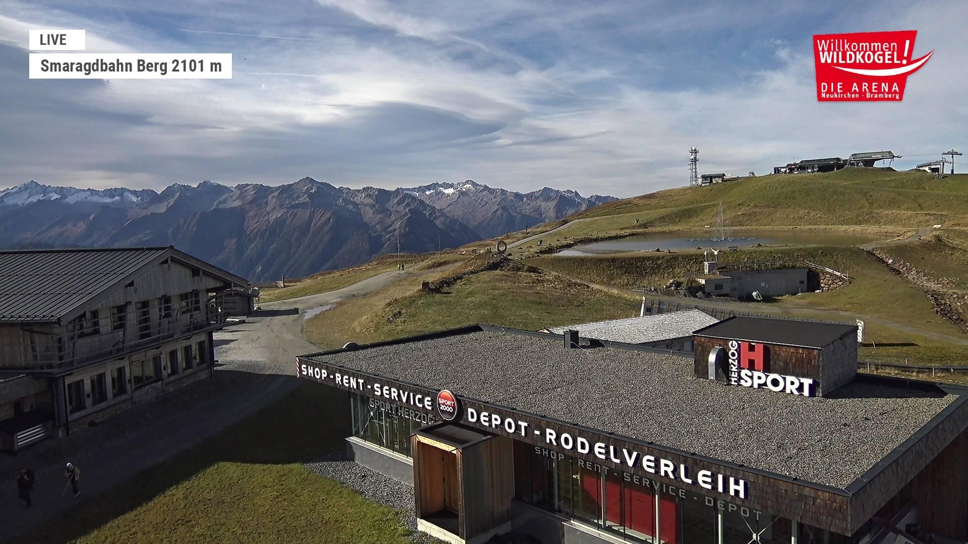Archiv Foto Webcam Bergstation Smaragdbahn (Wildkogel-Arena)