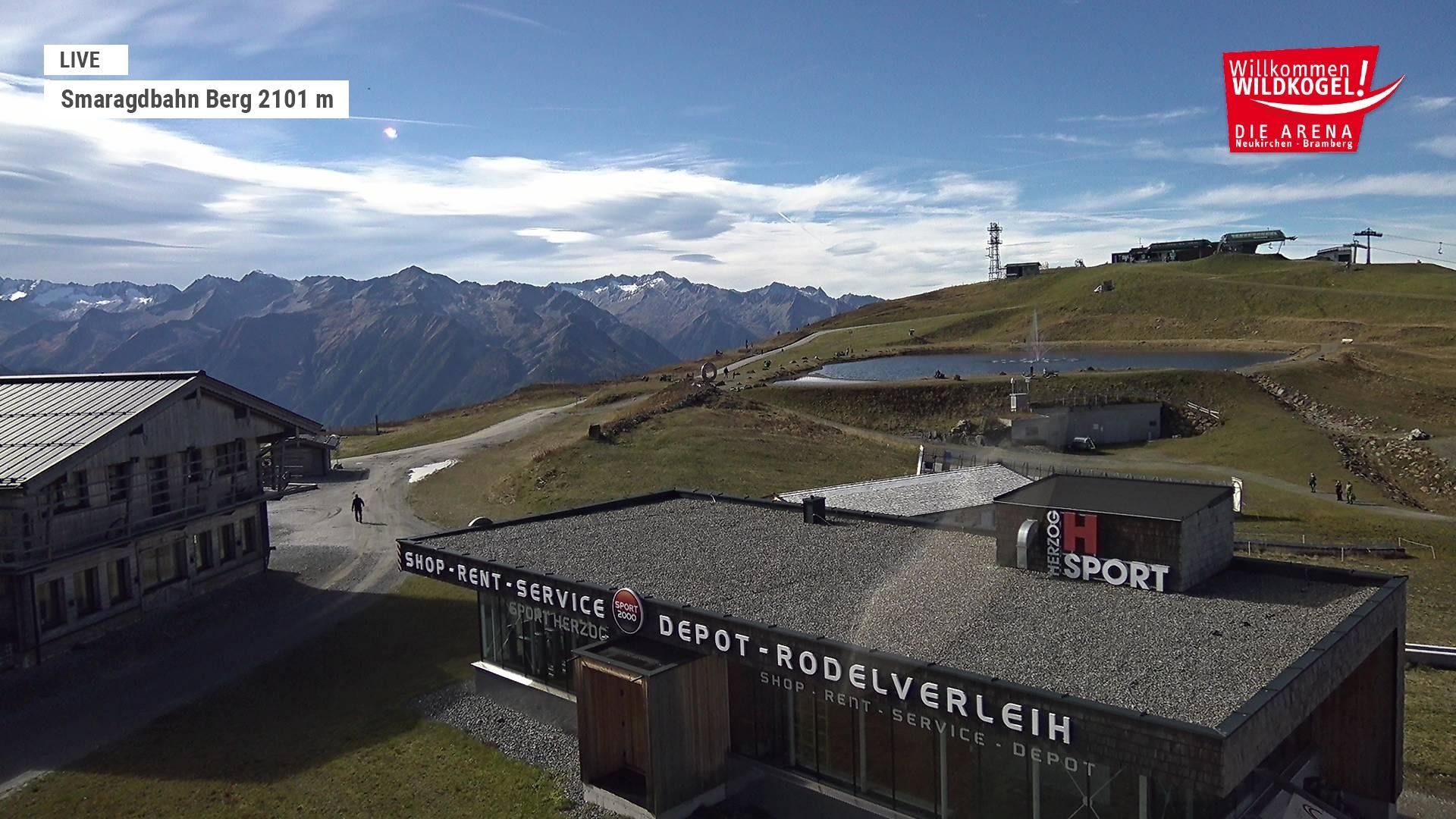 Archiv Foto Webcam Bergstation Smaragdbahn (Wildkogel-Arena)