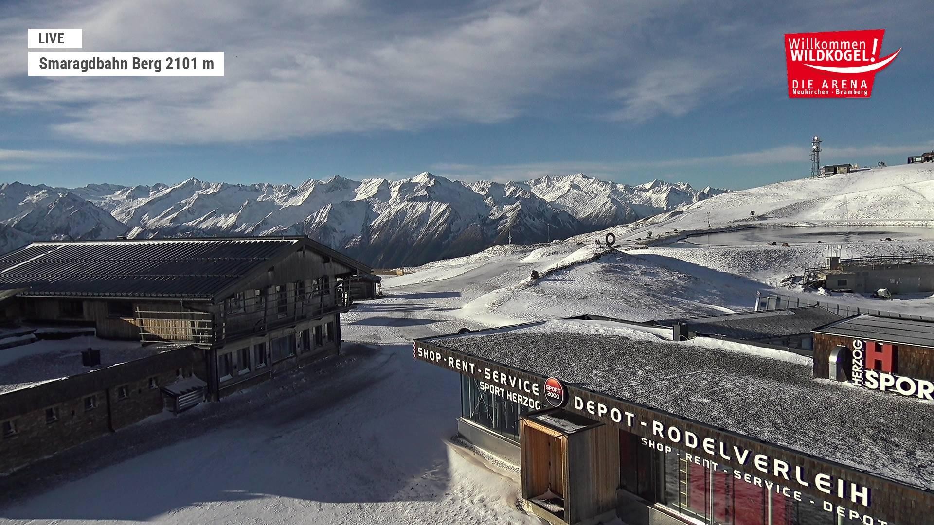 Archiv Foto Webcam Bergstation Smaragdbahn (Wildkogel-Arena)
