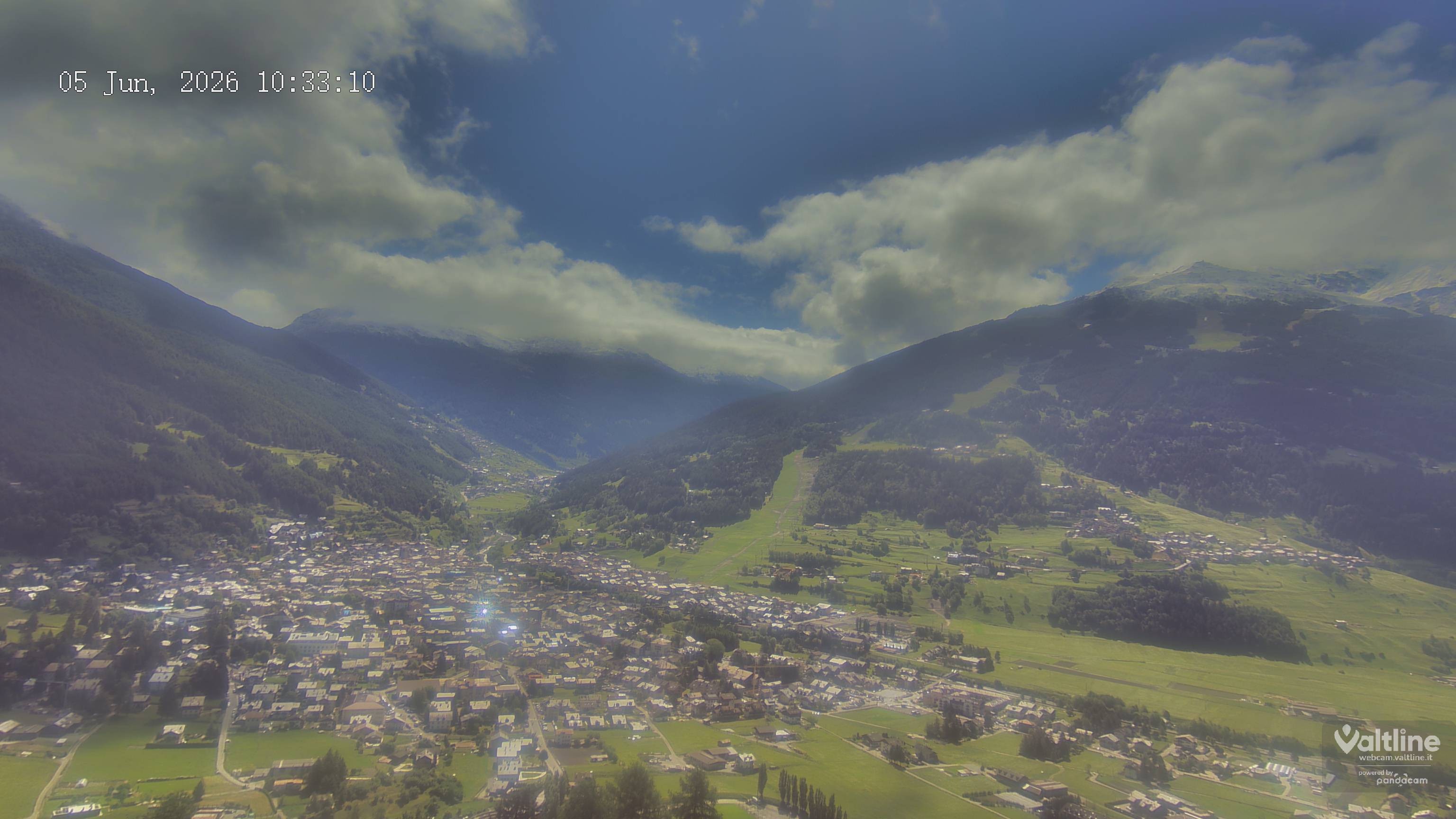 Archiv Foto Webcam Panoramablick Bormio, Lombardei
