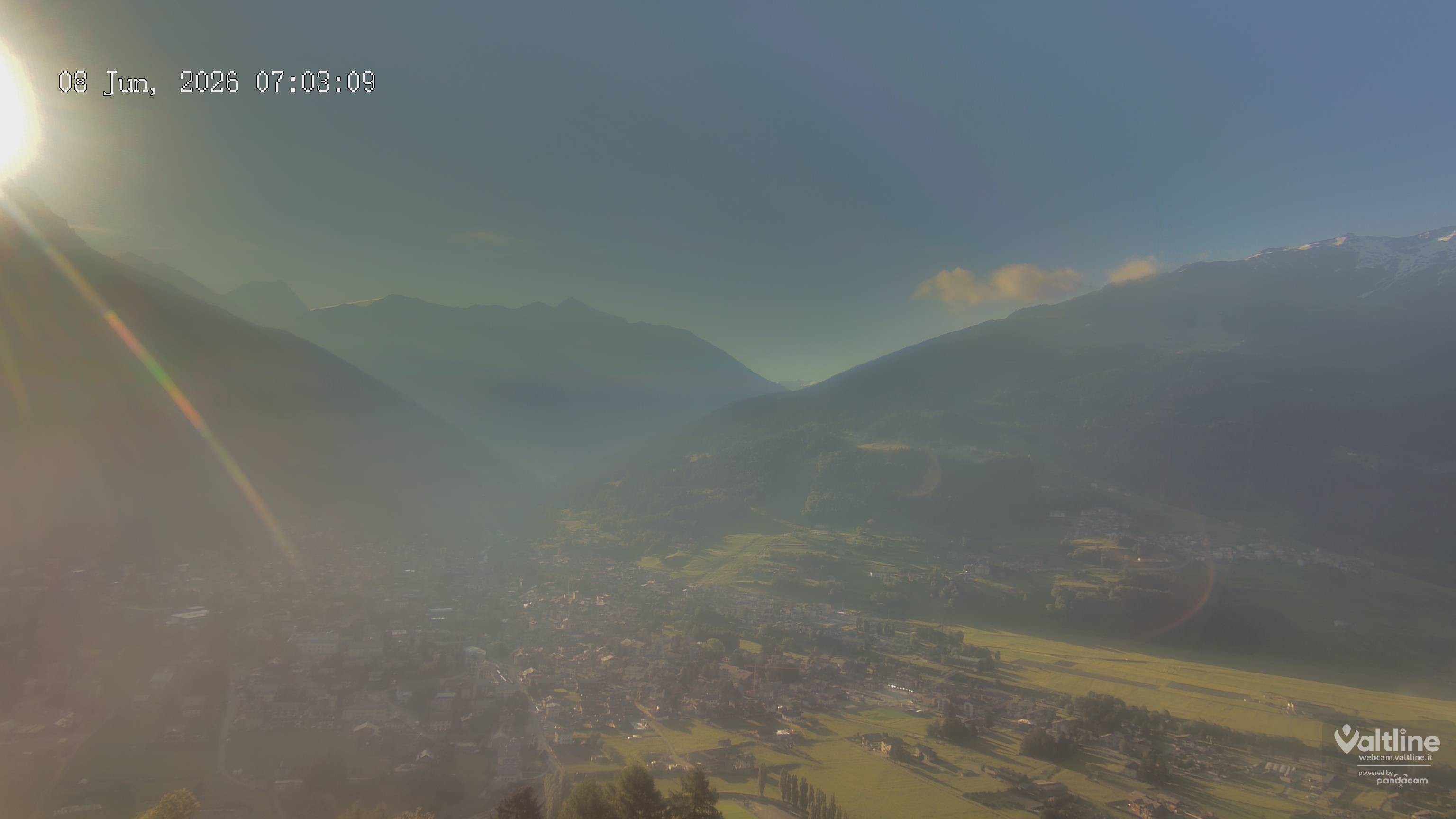 Archiv Foto Webcam Panoramablick Bormio, Lombardei