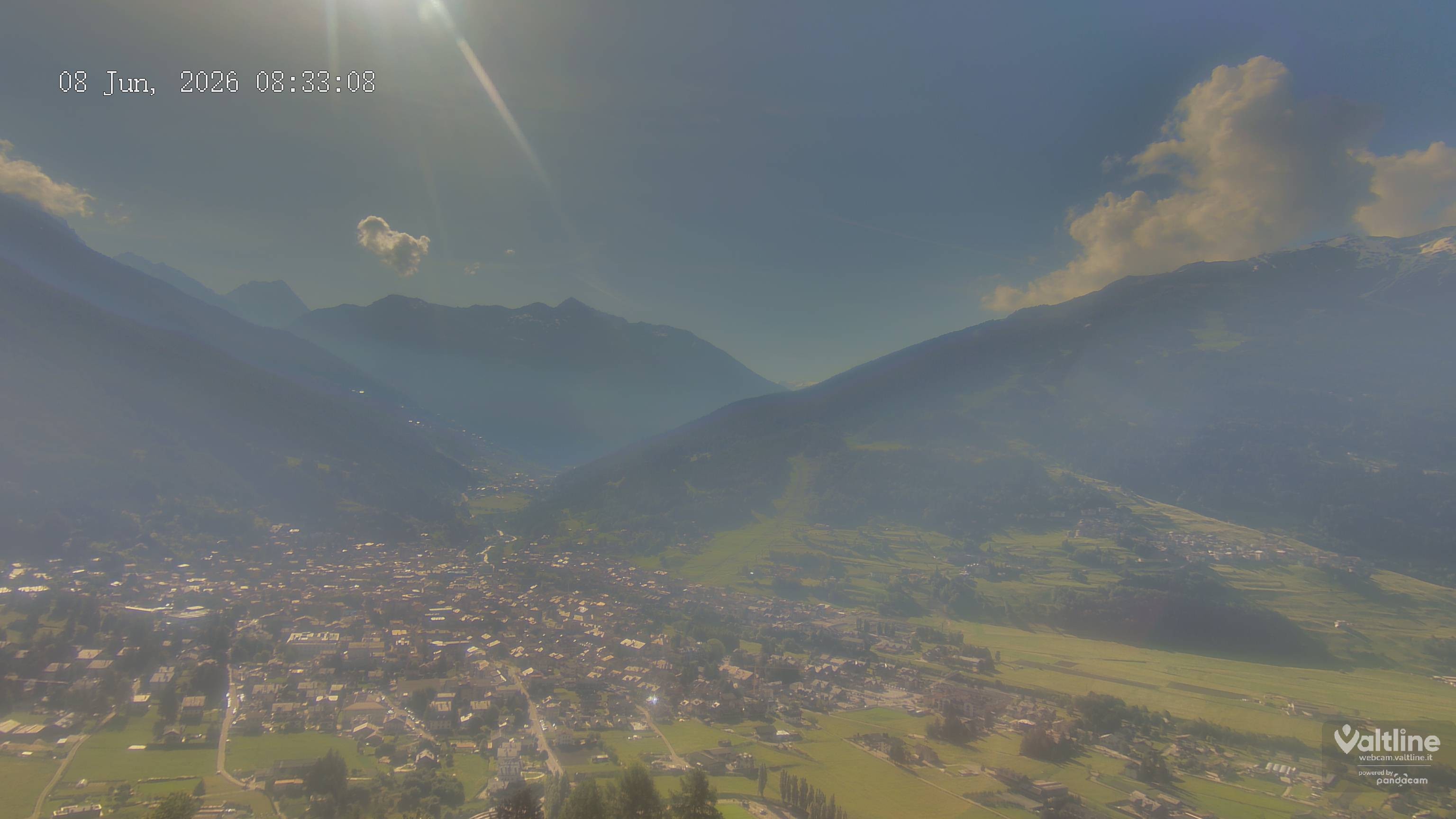 Archiv Foto Webcam Panoramablick Bormio, Lombardei