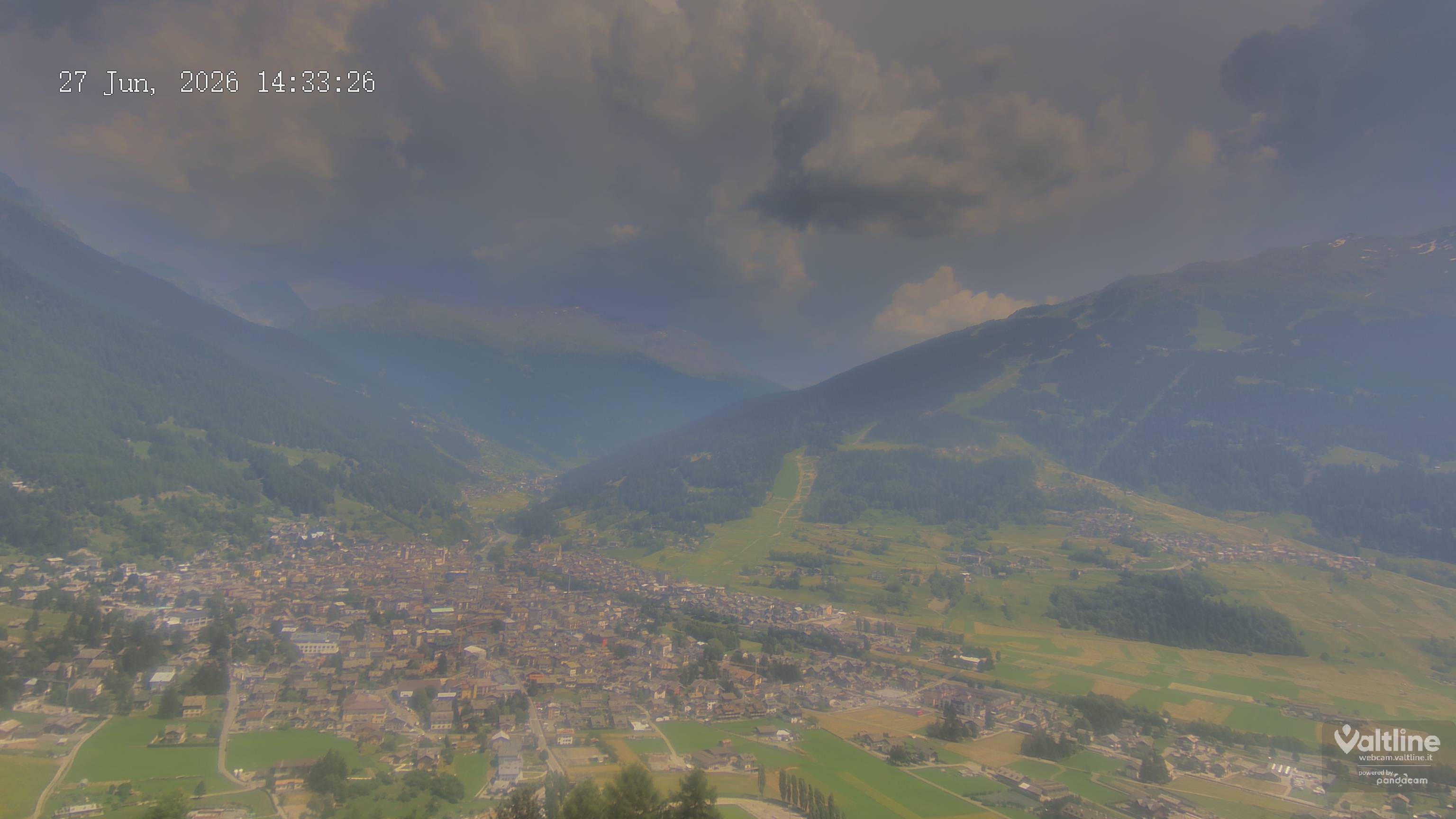 Archiv Foto Webcam Panoramablick Bormio, Lombardei