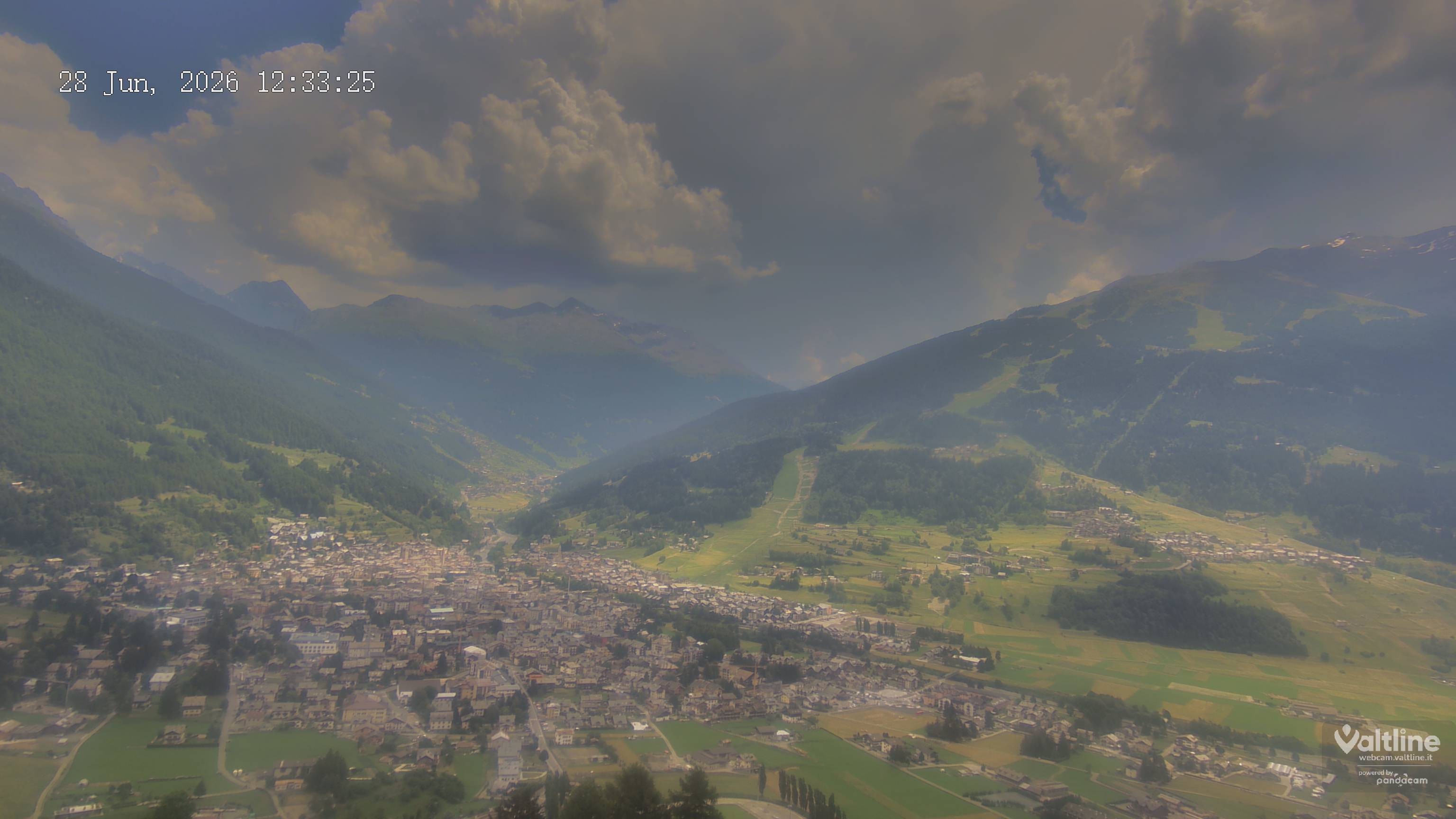 Archiv Foto Webcam Panoramablick Bormio, Lombardei