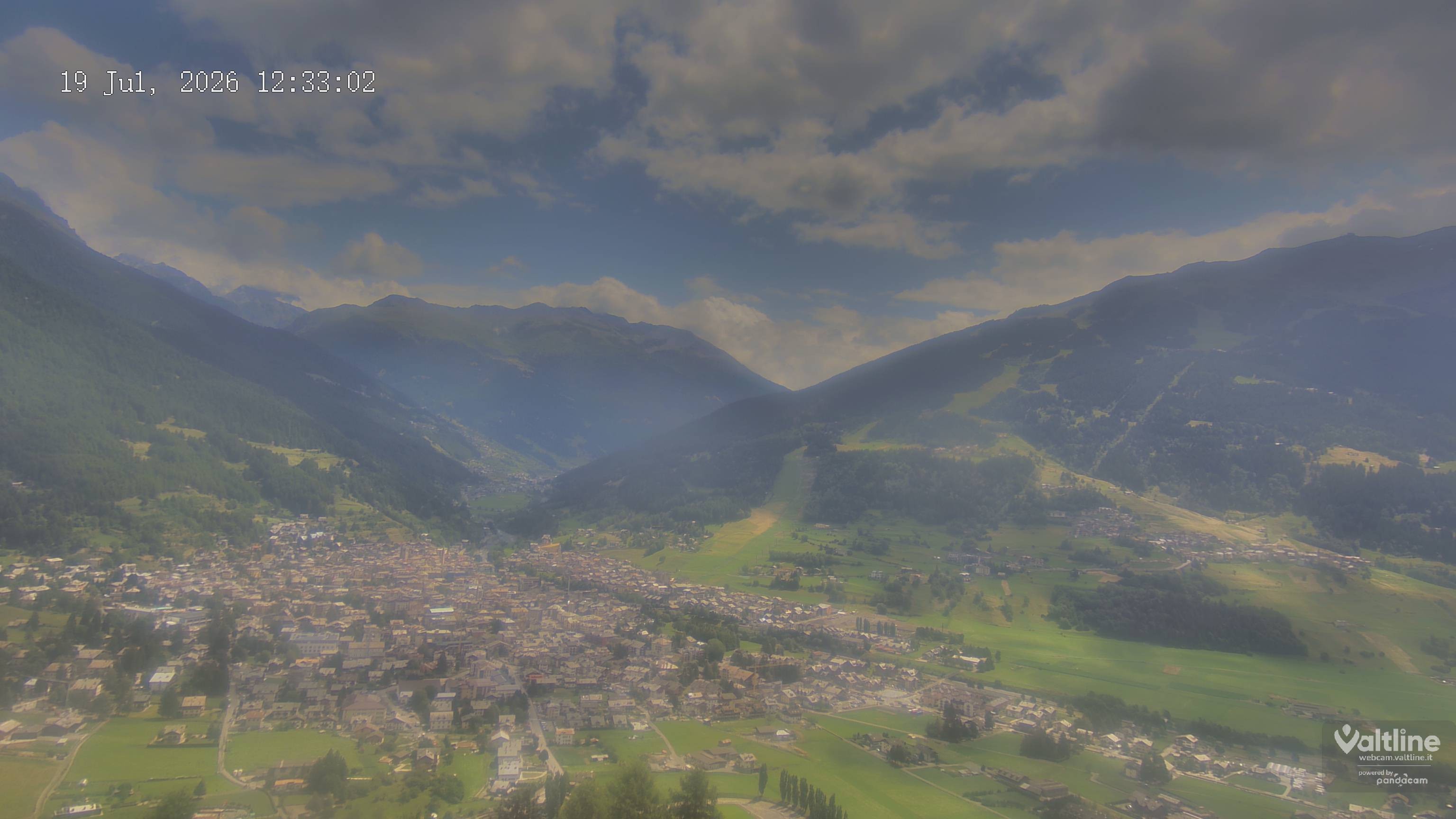 Archiv Foto Webcam Panoramablick Bormio, Lombardei