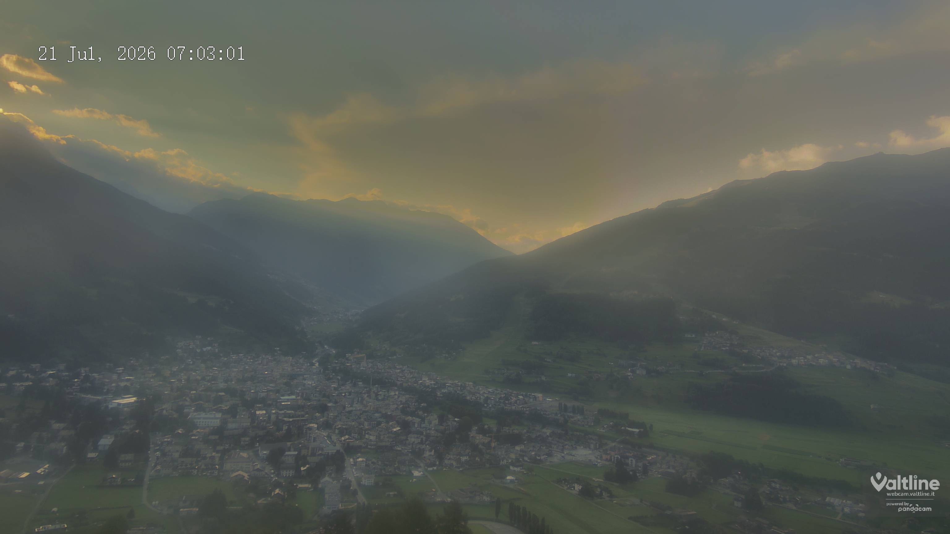 Archiv Foto Webcam Panoramablick Bormio, Lombardei