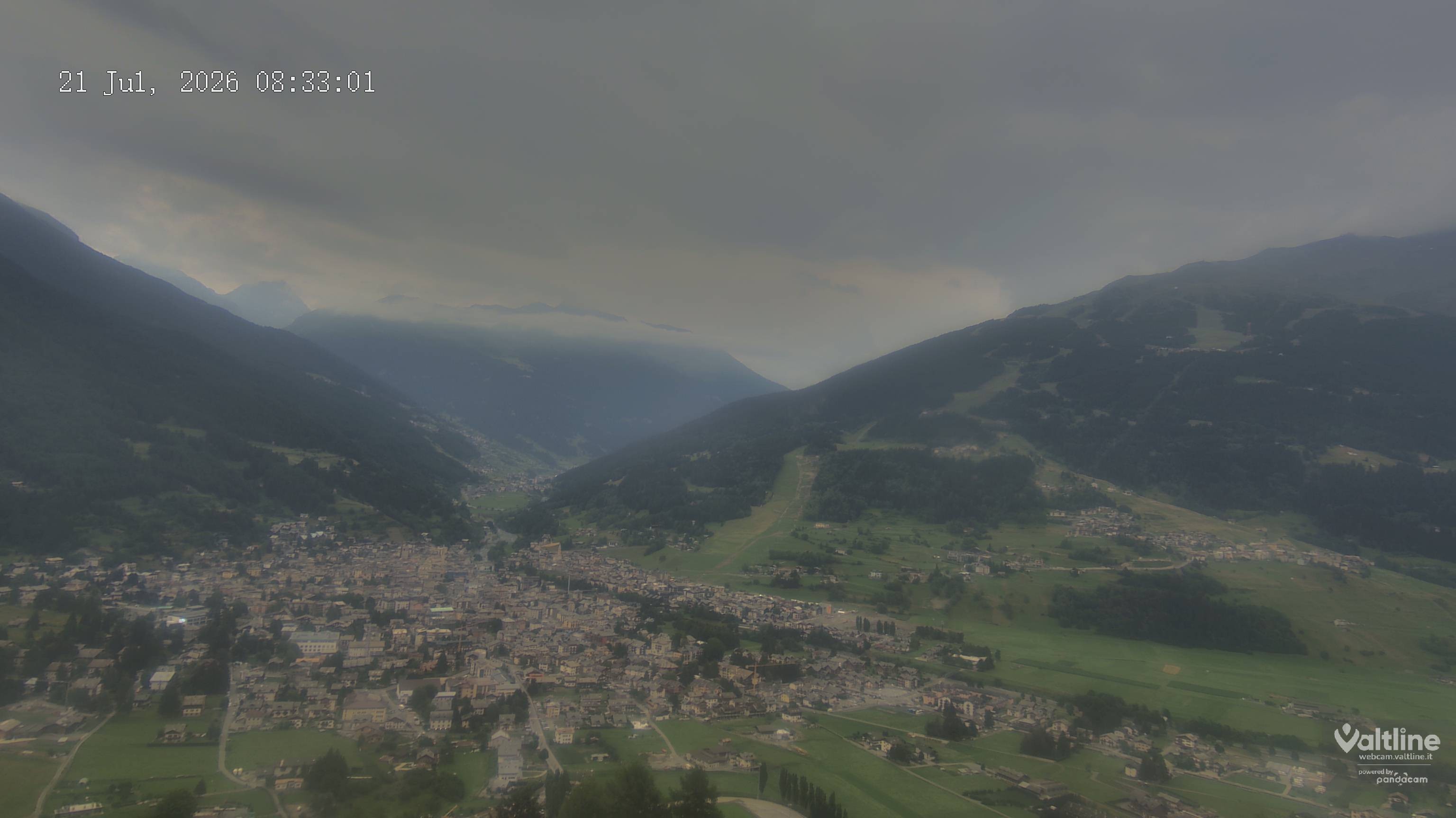 Archiv Foto Webcam Panoramablick Bormio, Lombardei