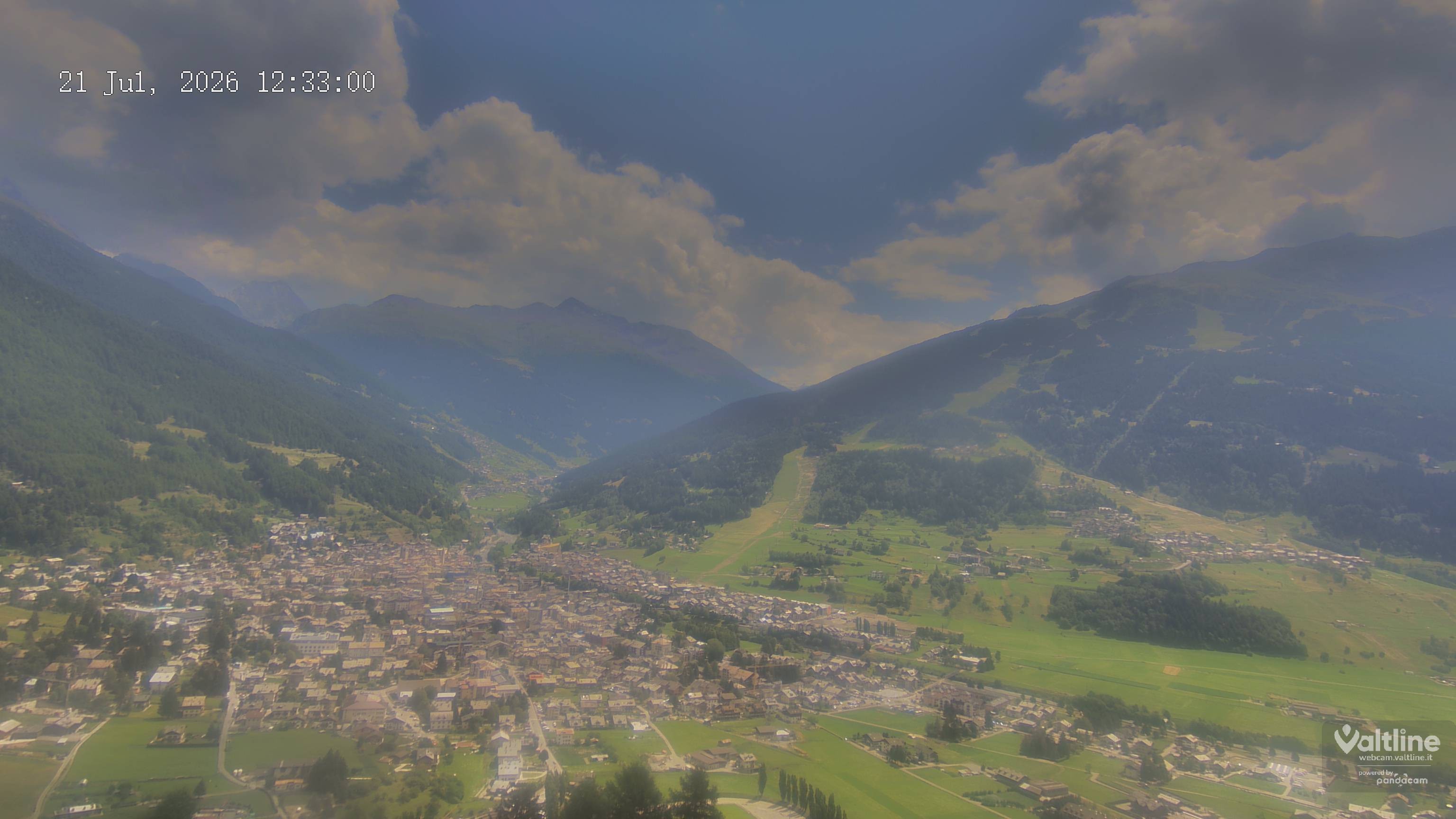 Archiv Foto Webcam Panoramablick Bormio, Lombardei