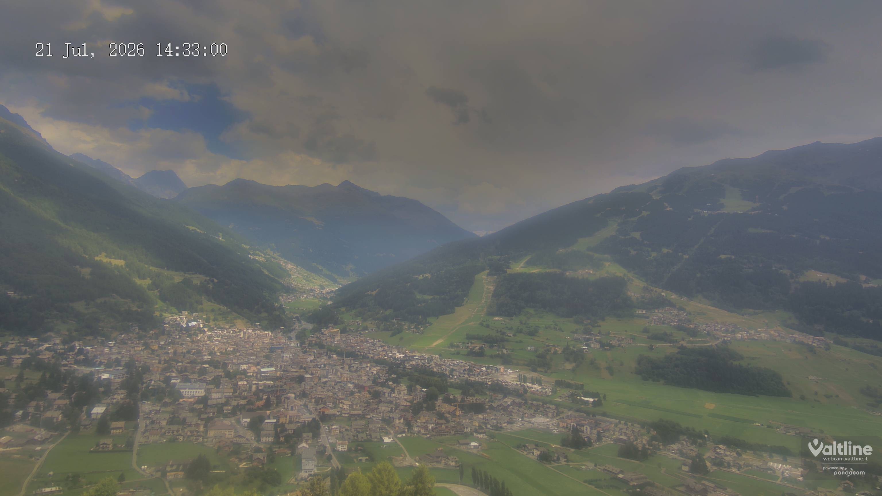Archiv Foto Webcam Panoramablick Bormio, Lombardei