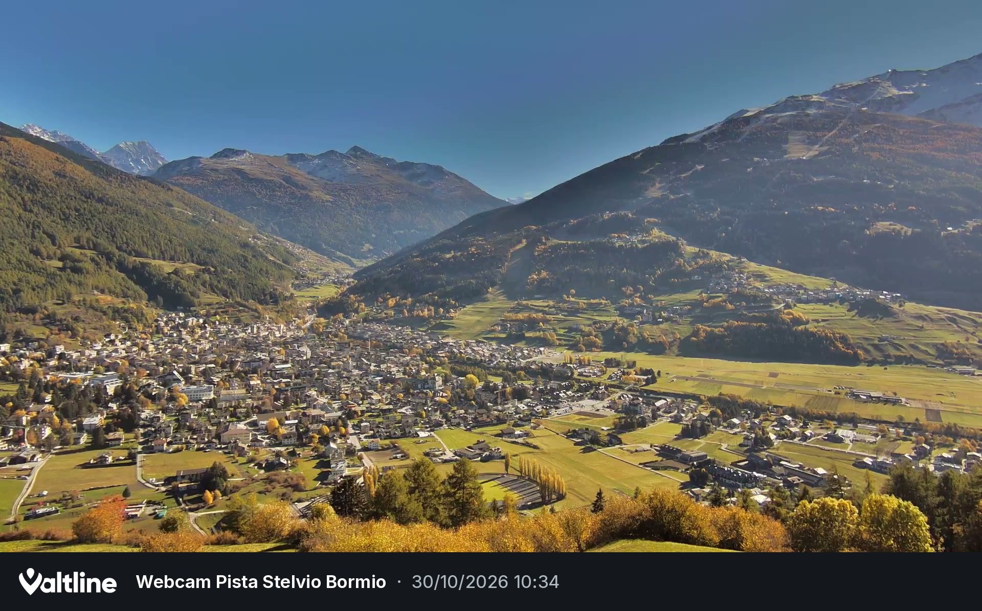 Archived image Webcam panoramic view of Bormio, Lombardia
