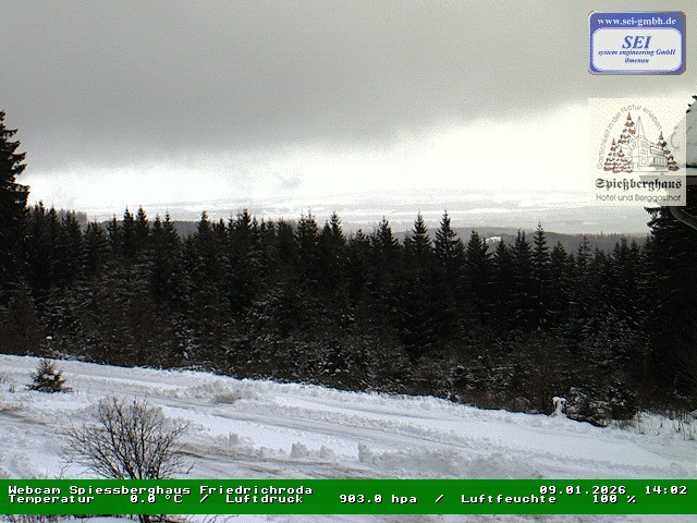 Archiv Foto Webcam Berggasthof Spießberghaus, Friedrichroda