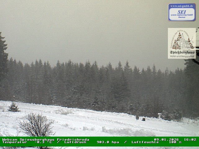 Archiv Foto Webcam Berggasthof Spießberghaus, Friedrichroda