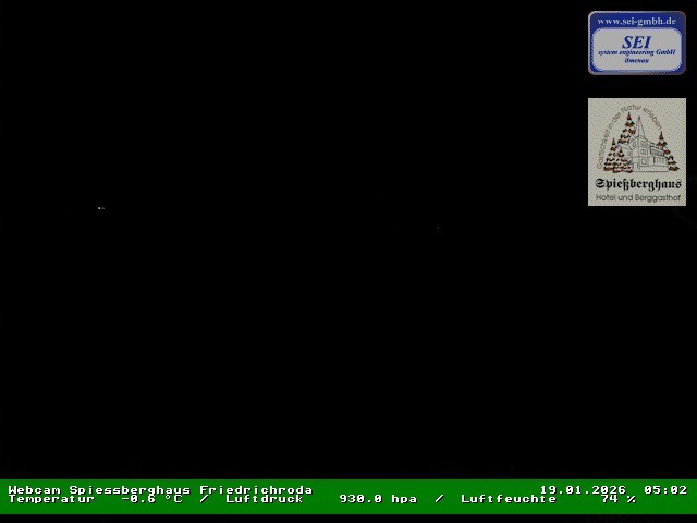 Archiv Foto Webcam Berggasthof Spießberghaus, Friedrichroda