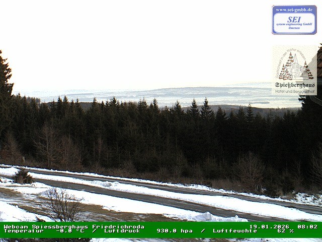 Archiv Foto Webcam Berggasthof Spießberghaus, Friedrichroda