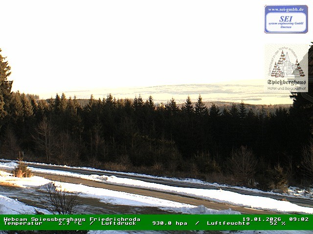 Archiv Foto Webcam Berggasthof Spießberghaus, Friedrichroda
