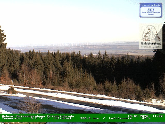 Archiv Foto Webcam Berggasthof Spießberghaus, Friedrichroda